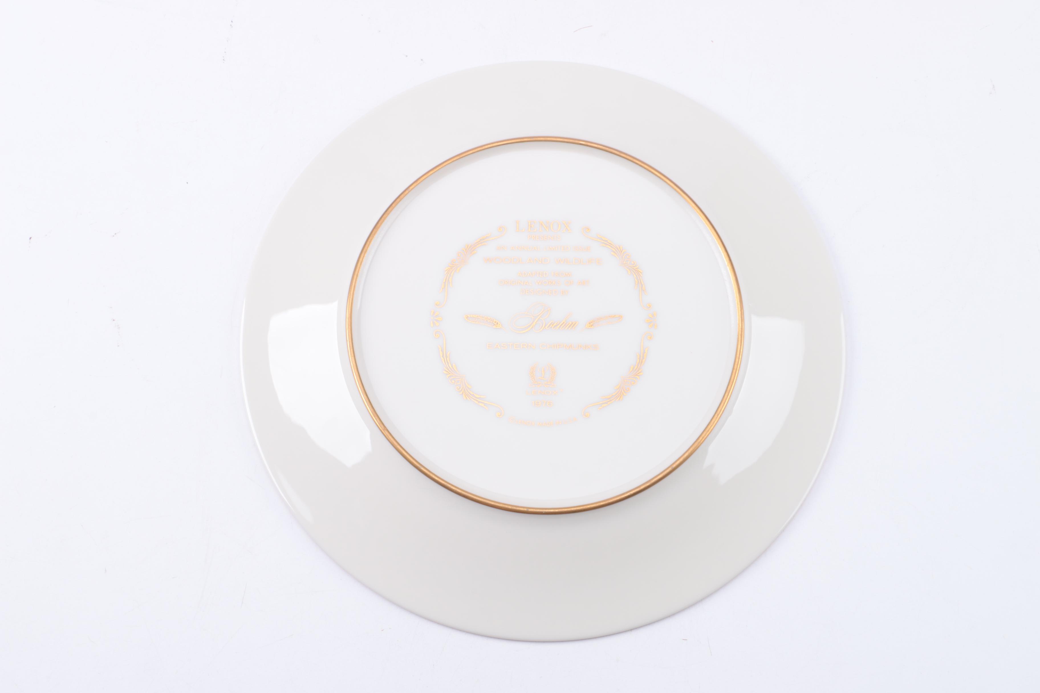 Lenox "Boehm Woodland Wildlife" Decorative Plates