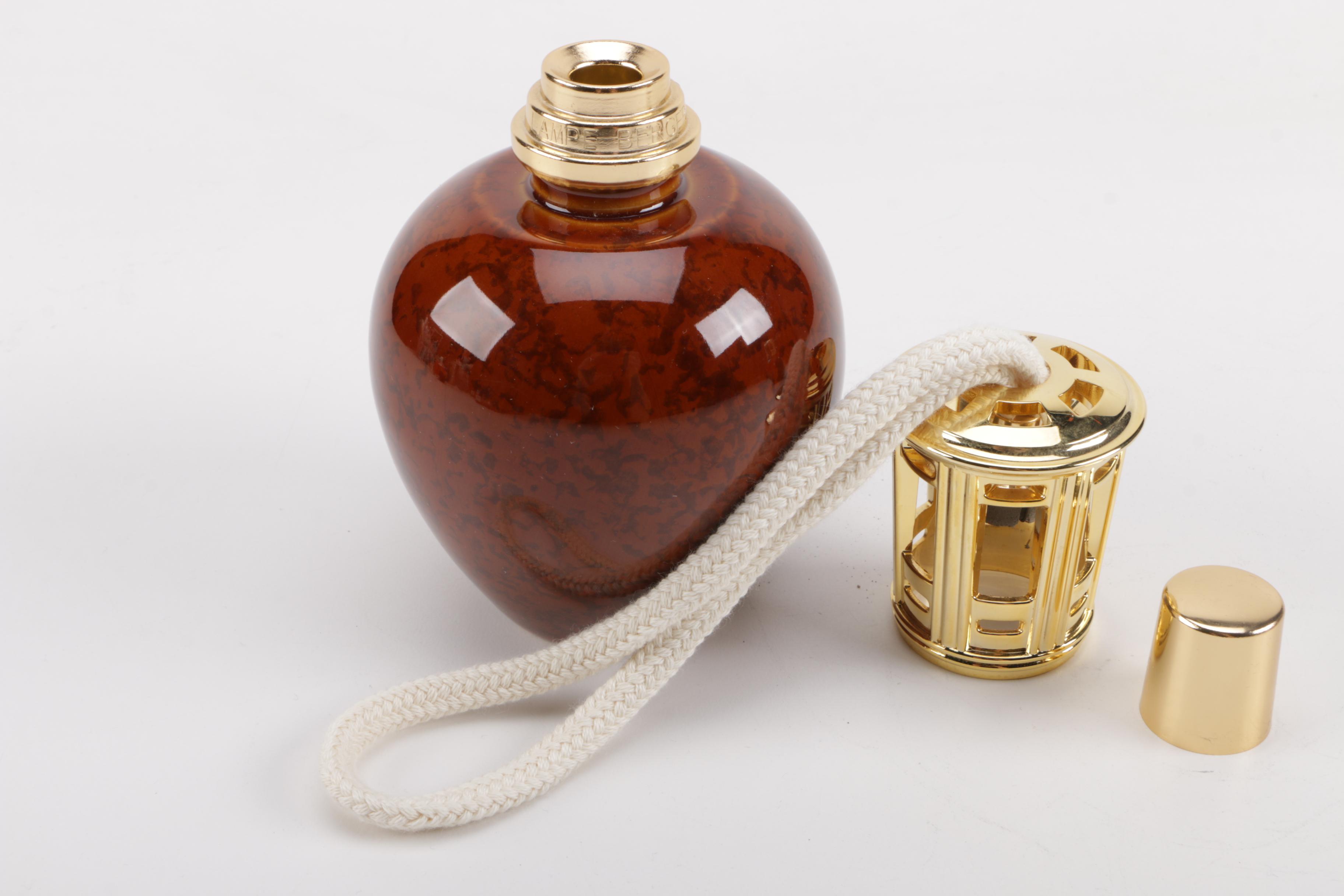 French Red Ceramic Lampe Berger Perfumed Oil Burners