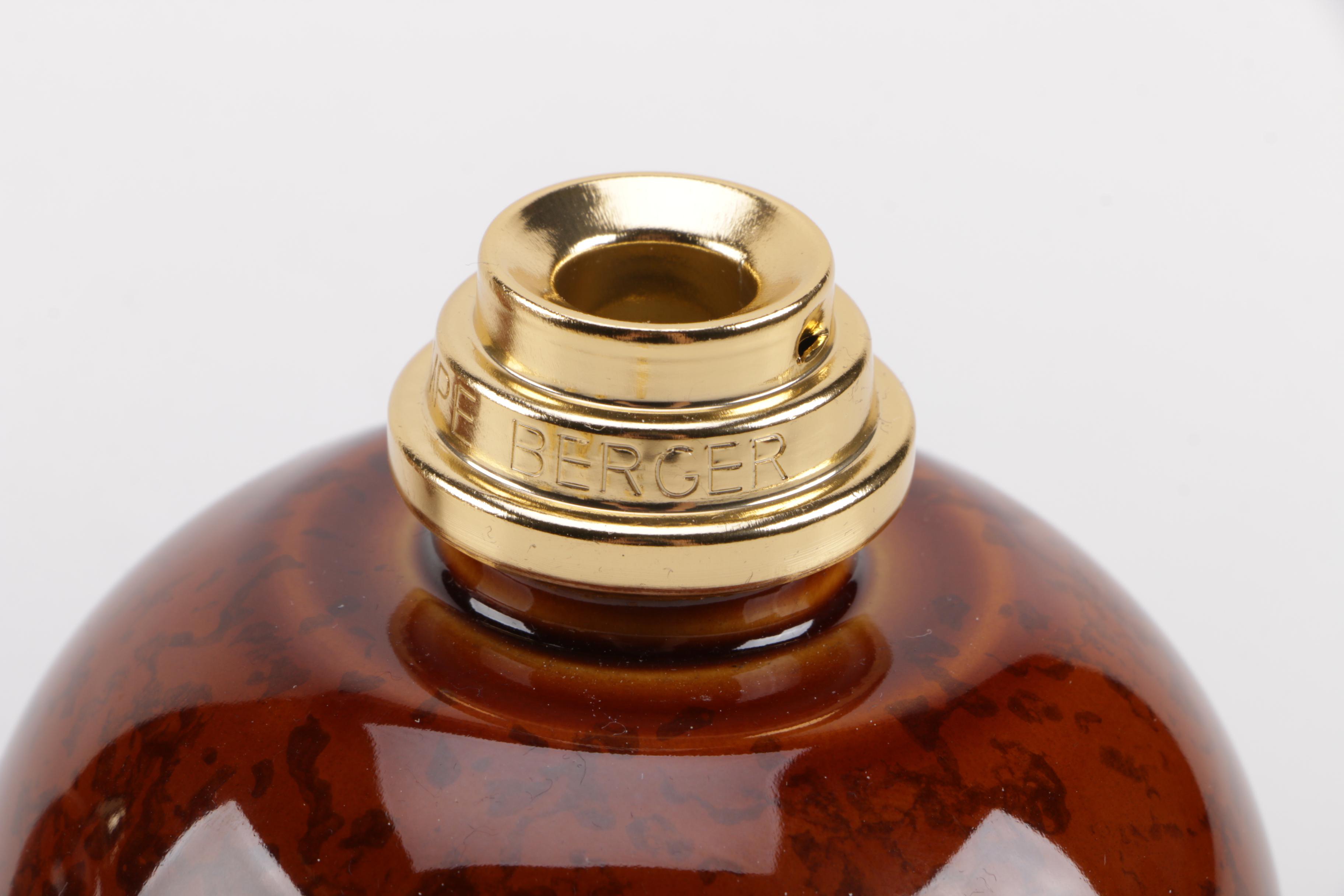 French Red Ceramic Lampe Berger Perfumed Oil Burners