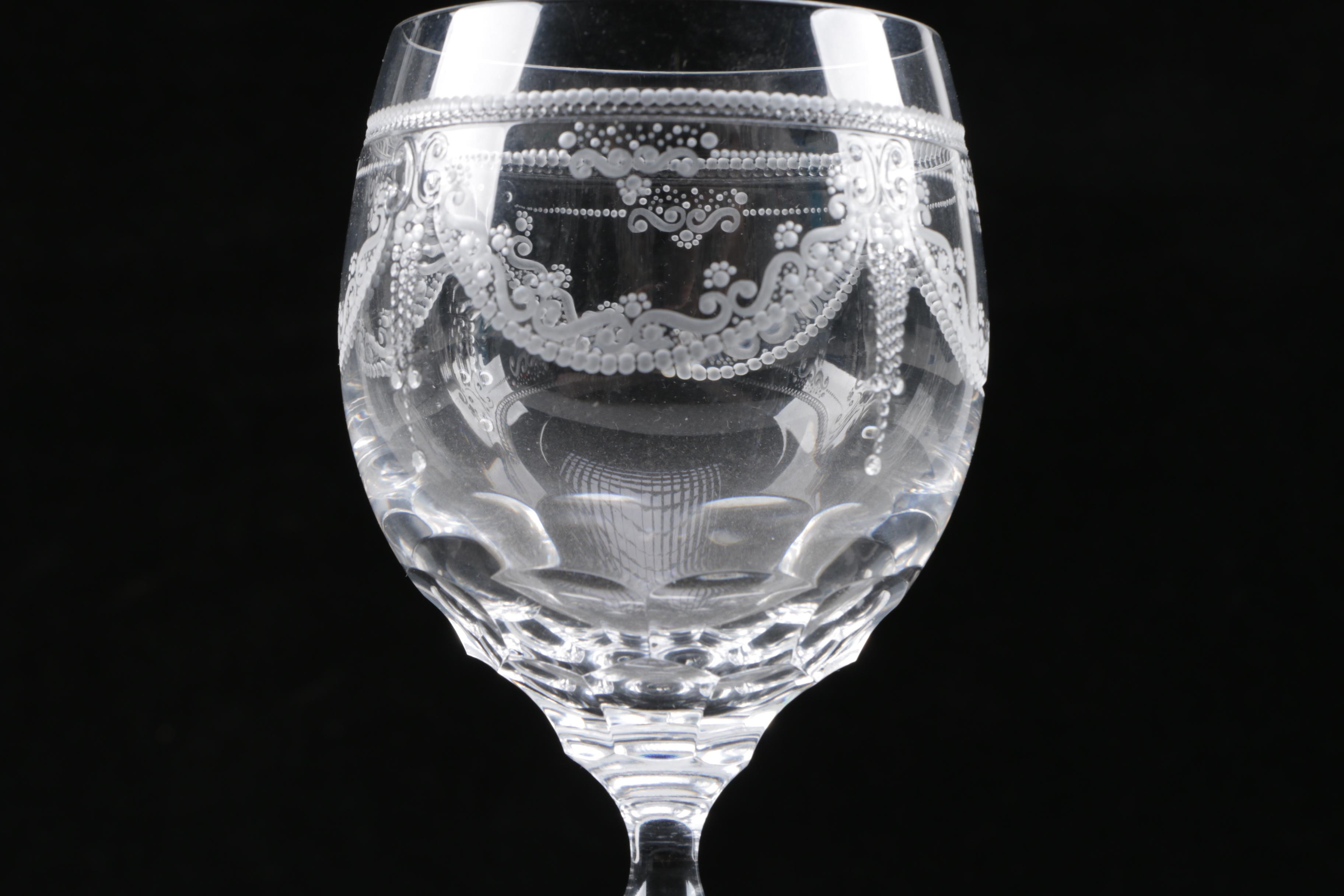 Juliska Stainless Tray With Wine Glasses