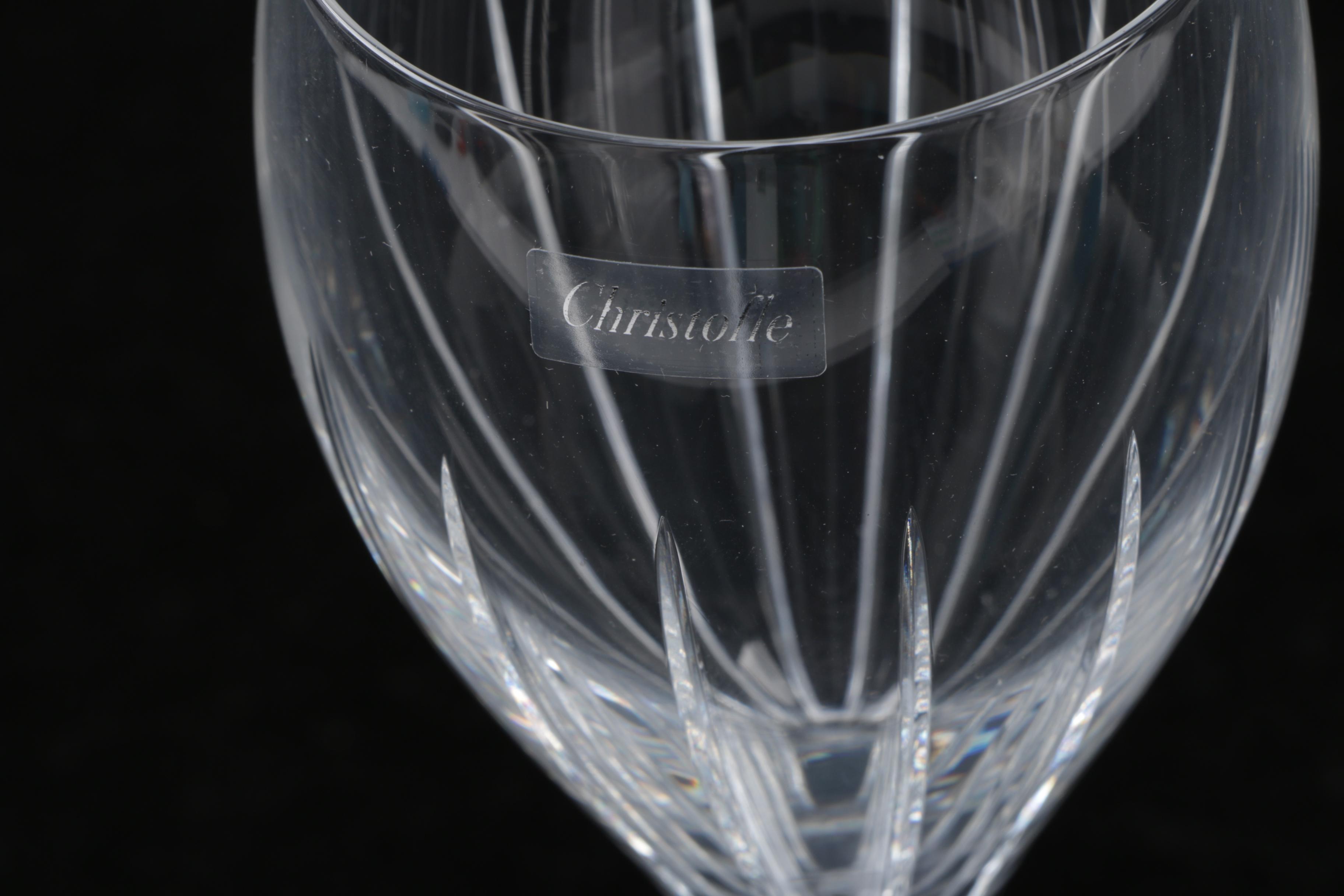 Juliska Stainless Tray With Wine Glasses