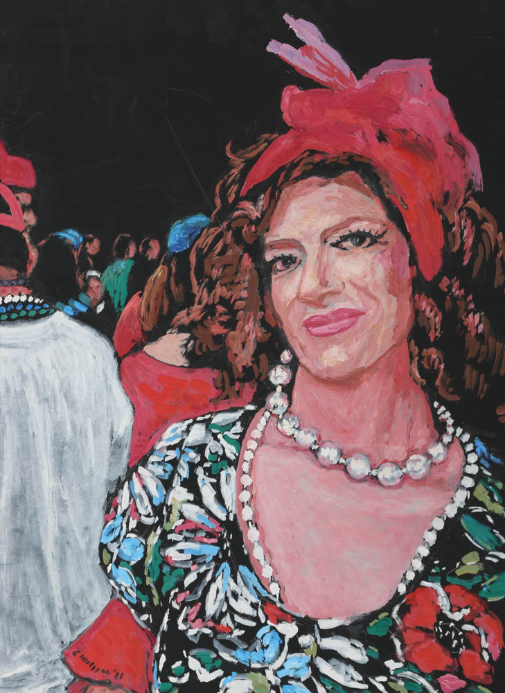 Evelyn Borchard Metzger Oil Painting on Wood Panel