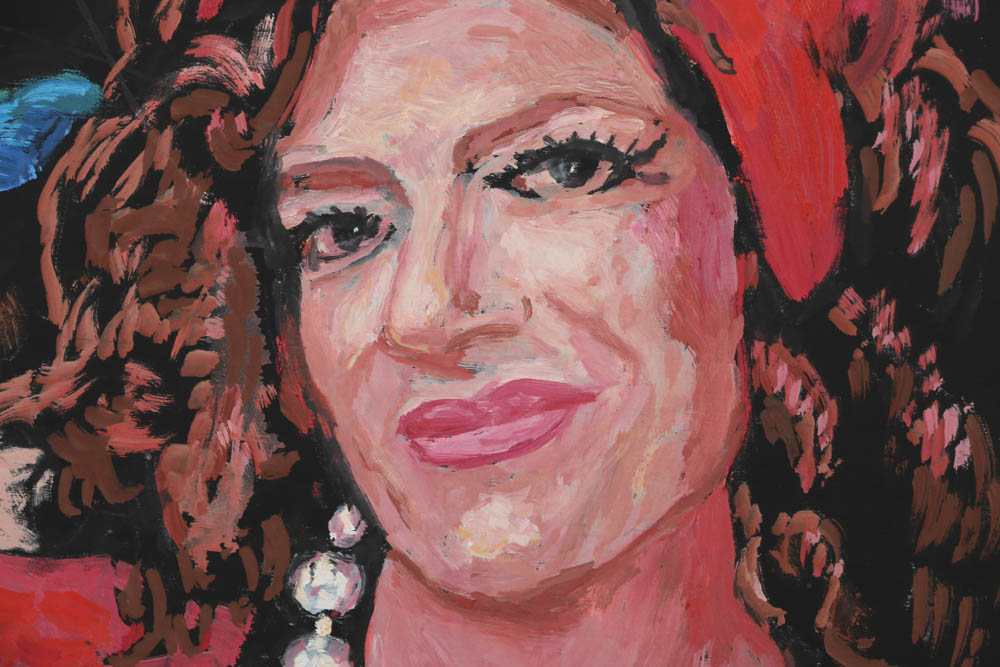 Evelyn Borchard Metzger Oil Painting on Wood Panel