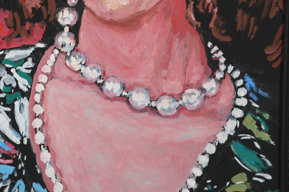 Evelyn Borchard Metzger Oil Painting on Wood Panel