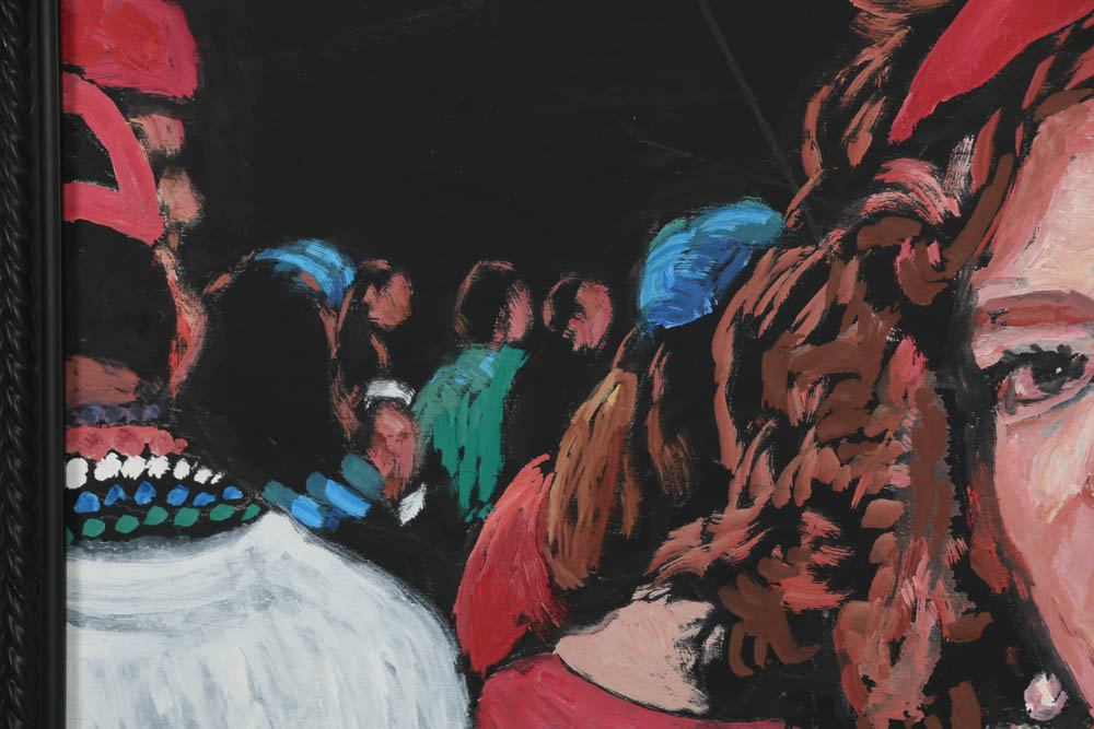 Evelyn Borchard Metzger Oil Painting on Wood Panel