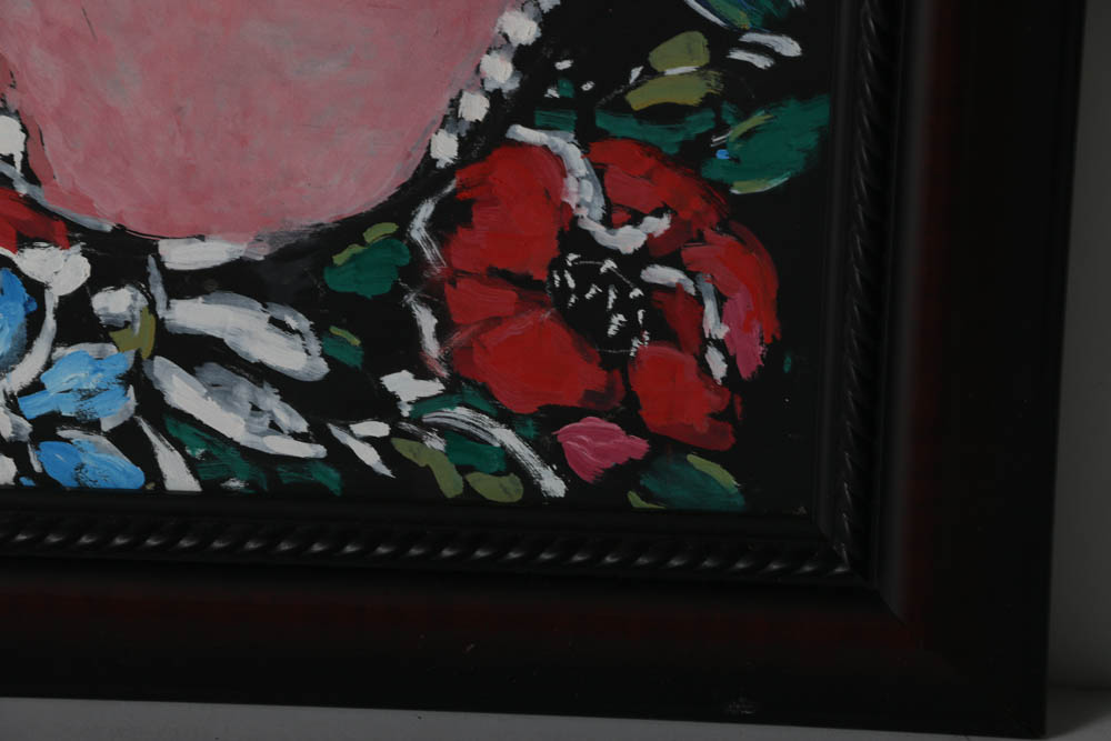 Evelyn Borchard Metzger Oil Painting on Wood Panel