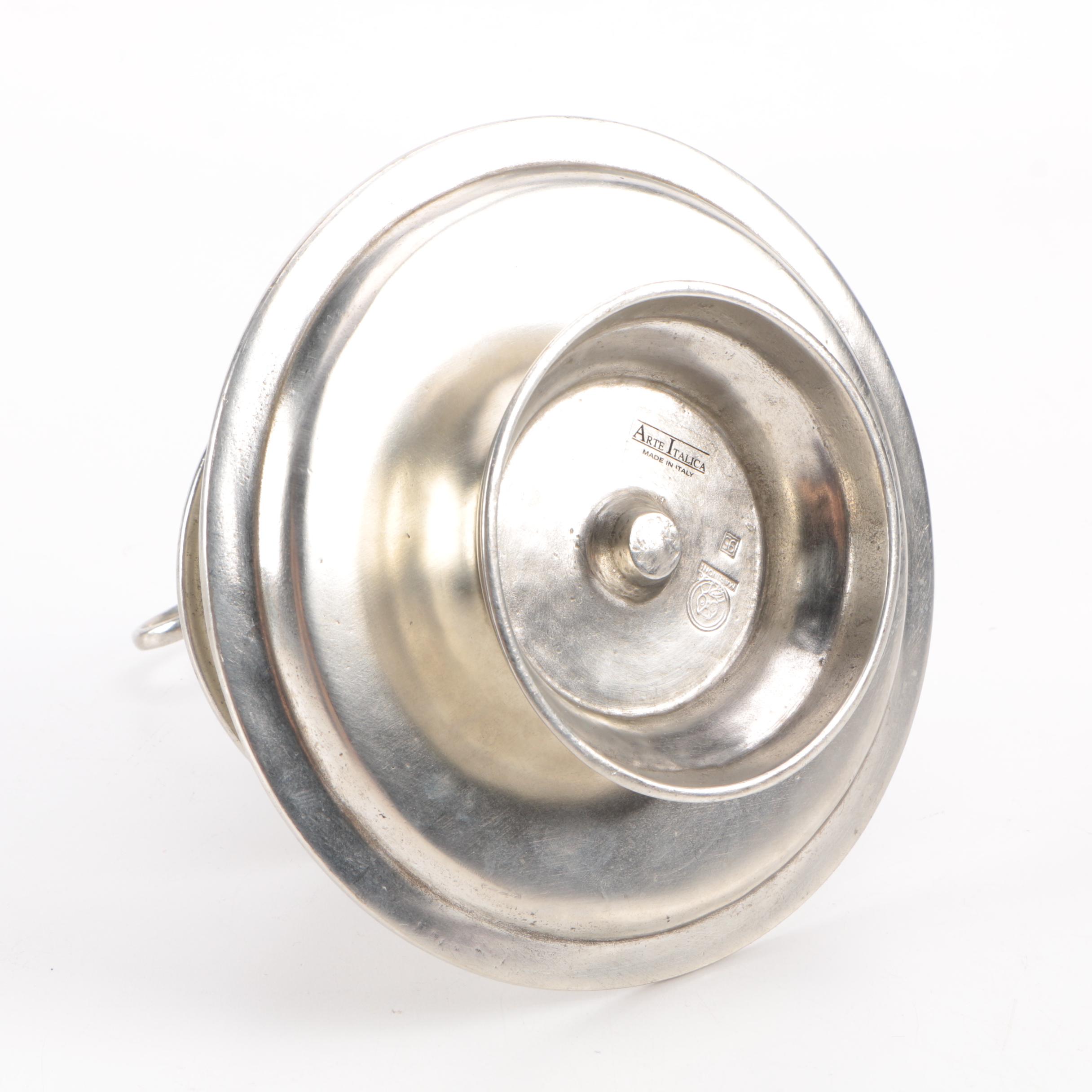 Silver-Tone Metal Decor Including Arte Italica