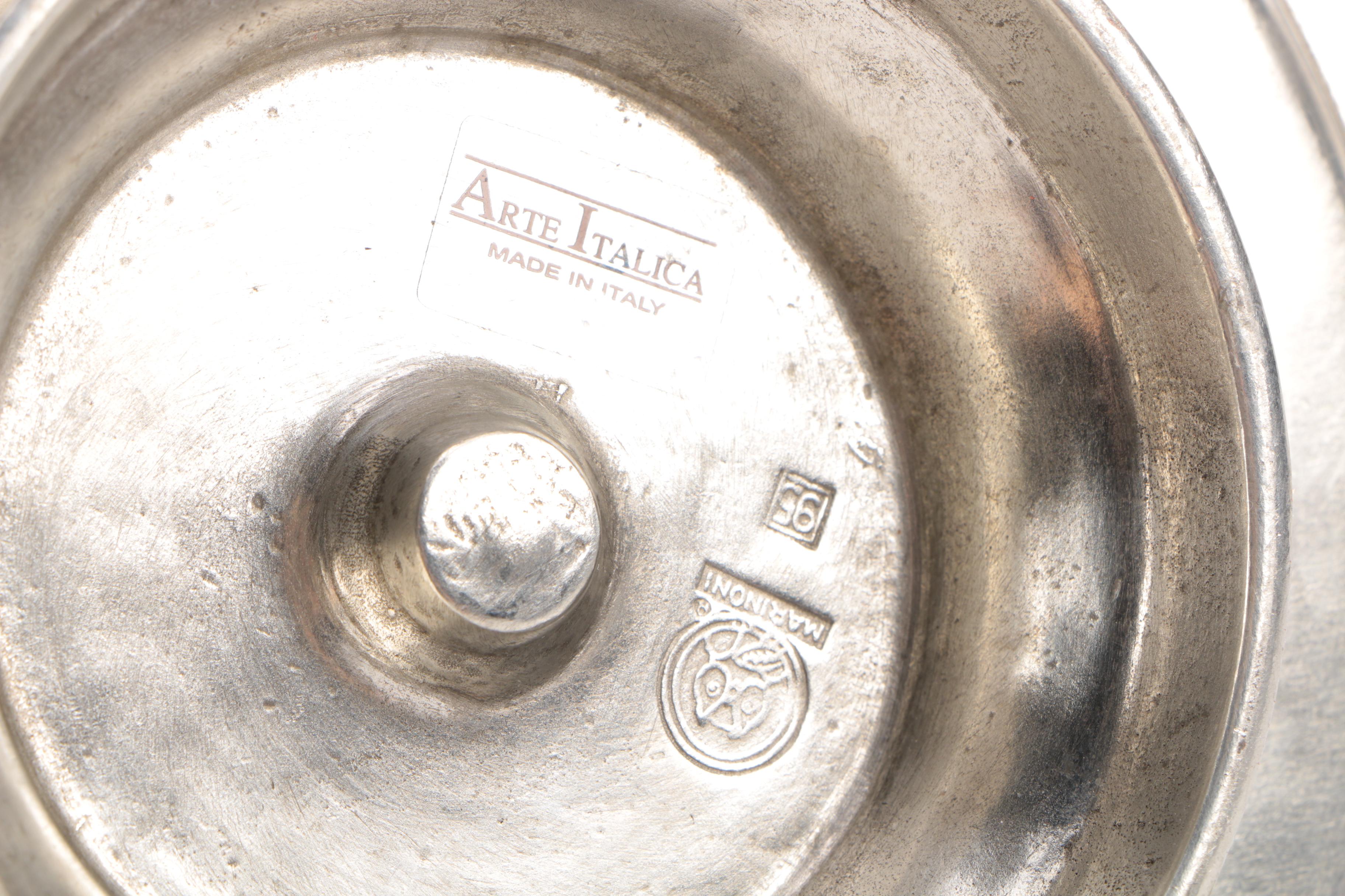 Silver-Tone Metal Decor Including Arte Italica