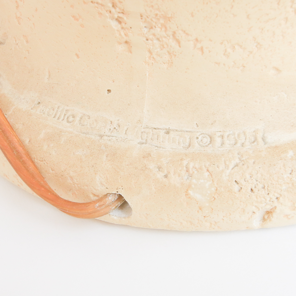 Pair of Ceramic Table Lamps with Rose Motif