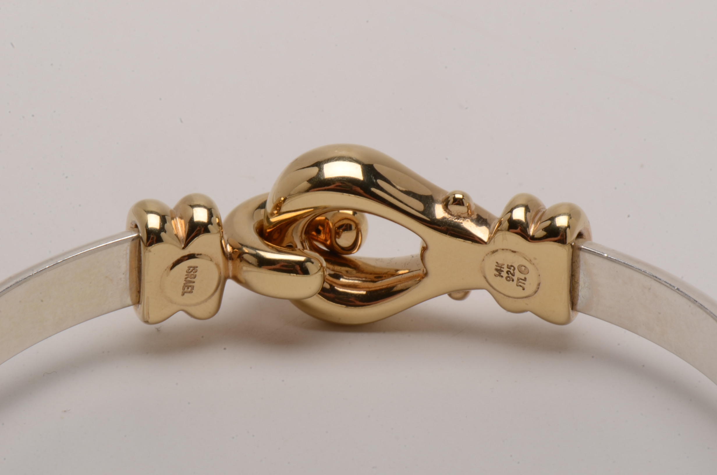 JTL Israel Sterling and 14K Gold Bracelet