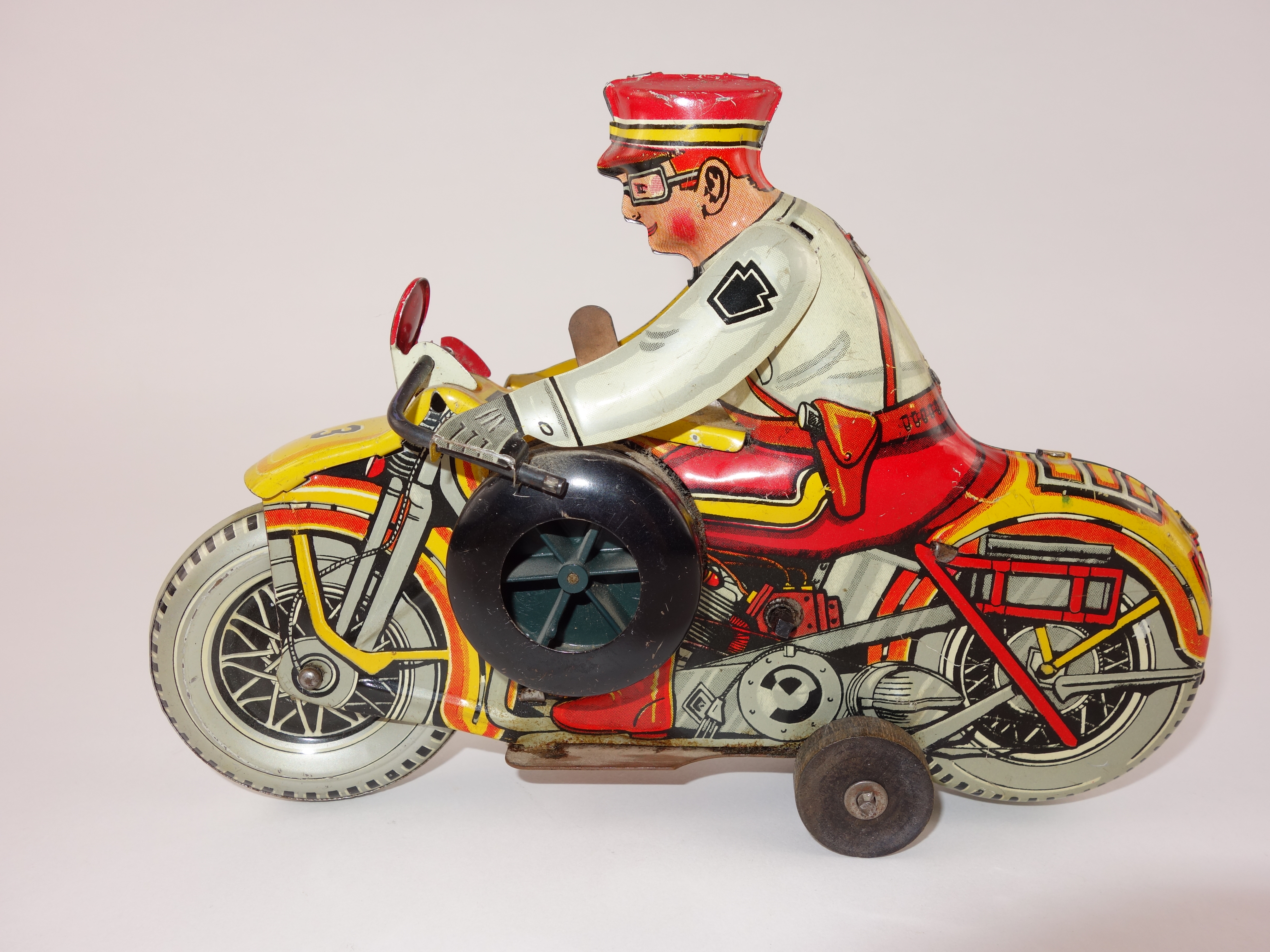 1930s Marx Tin Lithograph Wind-Up Motorcycle