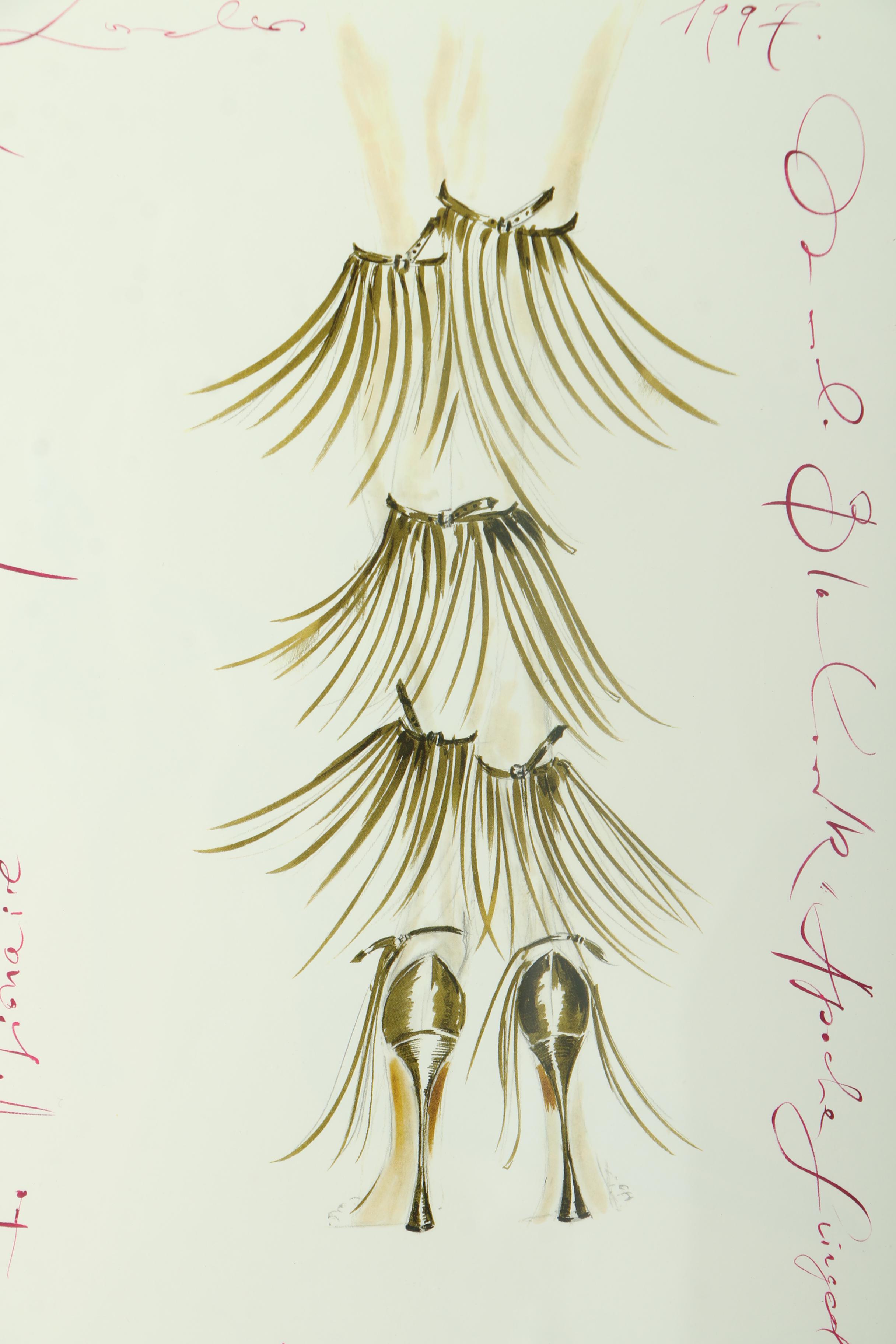 Collection of Offset Lithographs of Manolo Blahnik Shoes