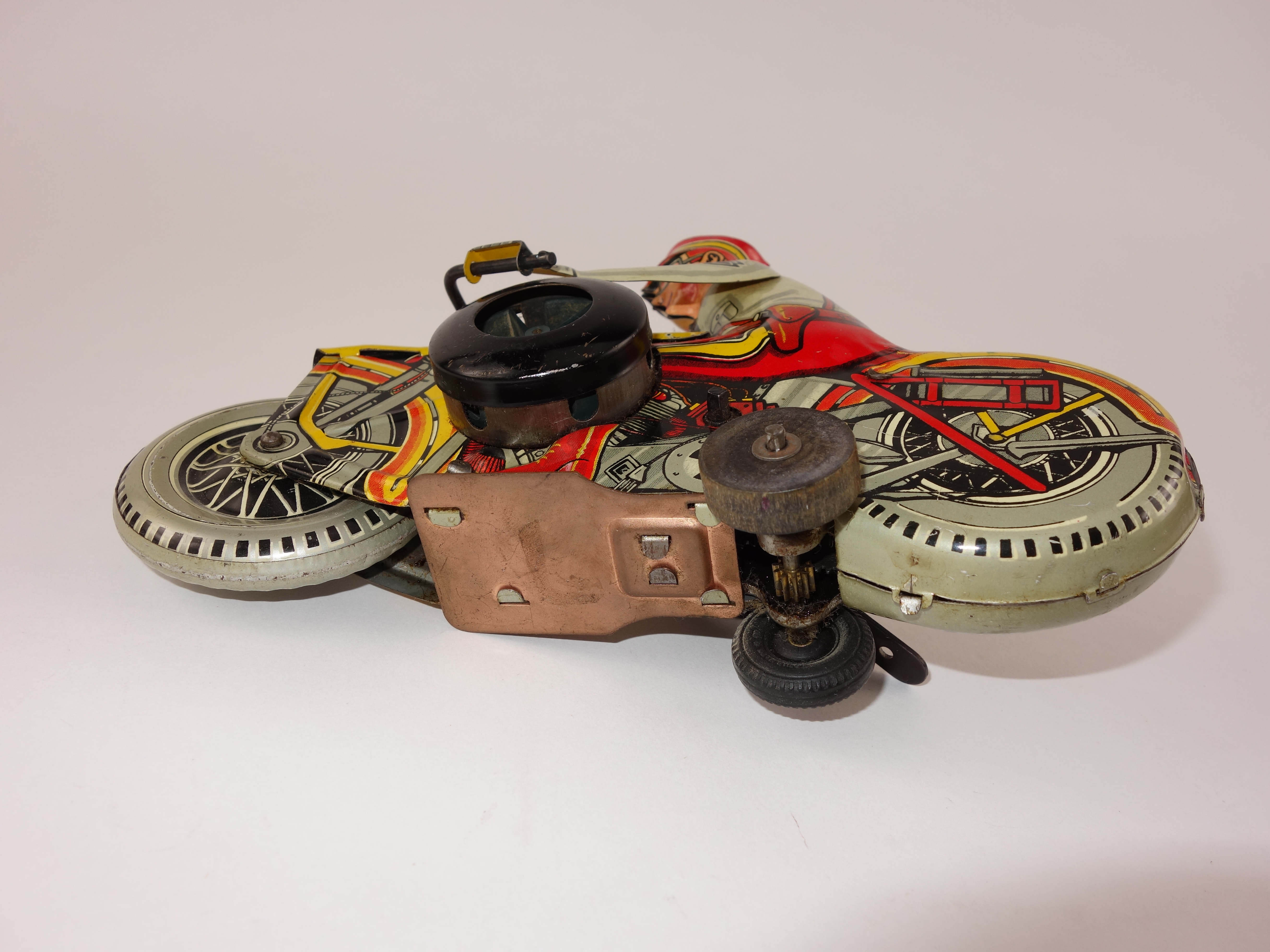 1930s Marx Tin Lithograph Wind-Up Motorcycle