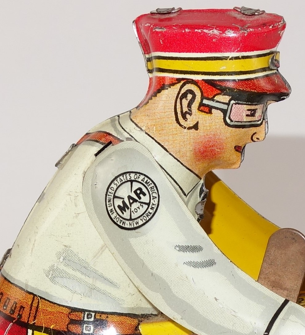 1930s Marx Tin Lithograph Wind-Up Motorcycle