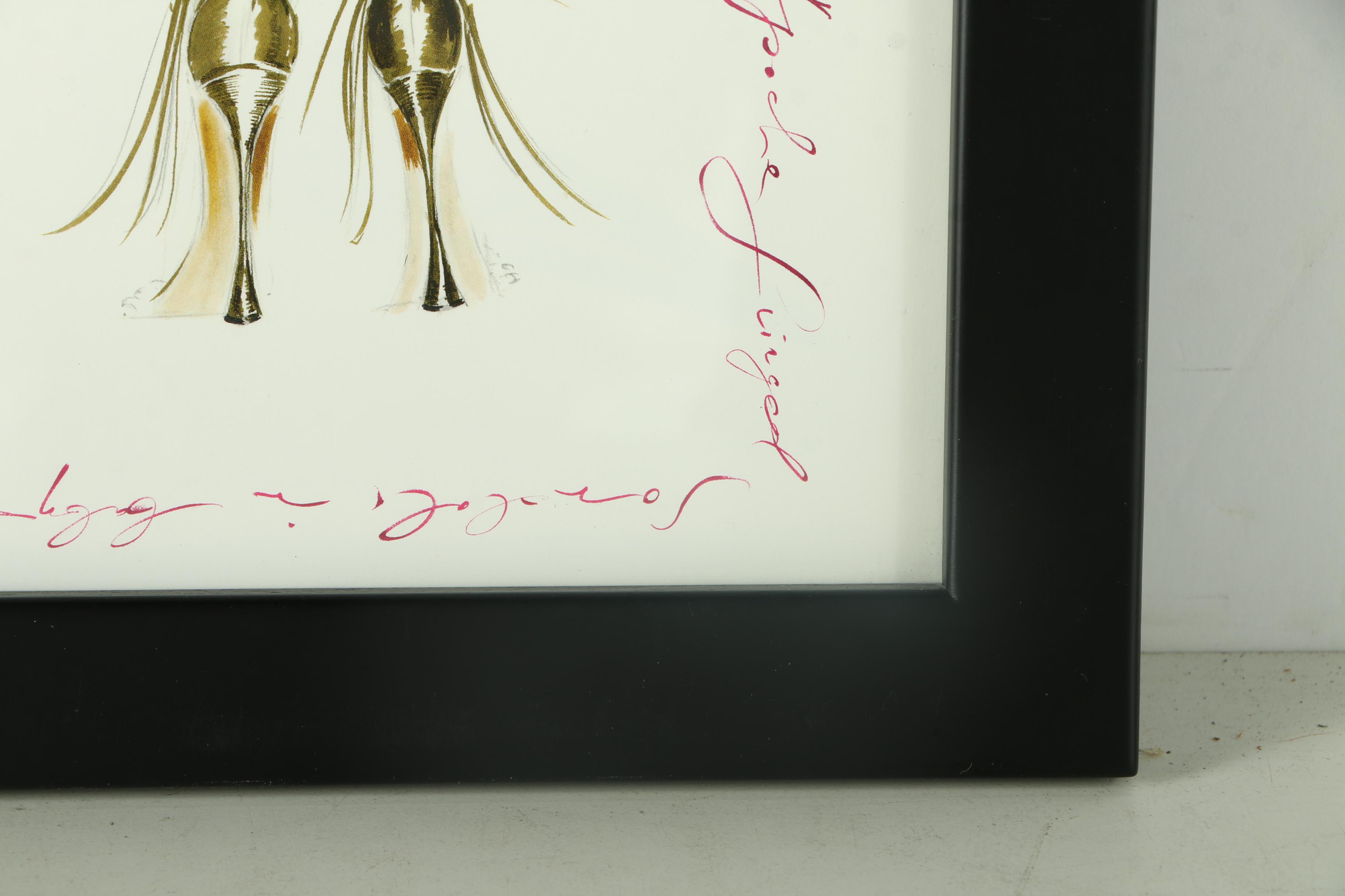 Collection of Offset Lithographs of Manolo Blahnik Shoes