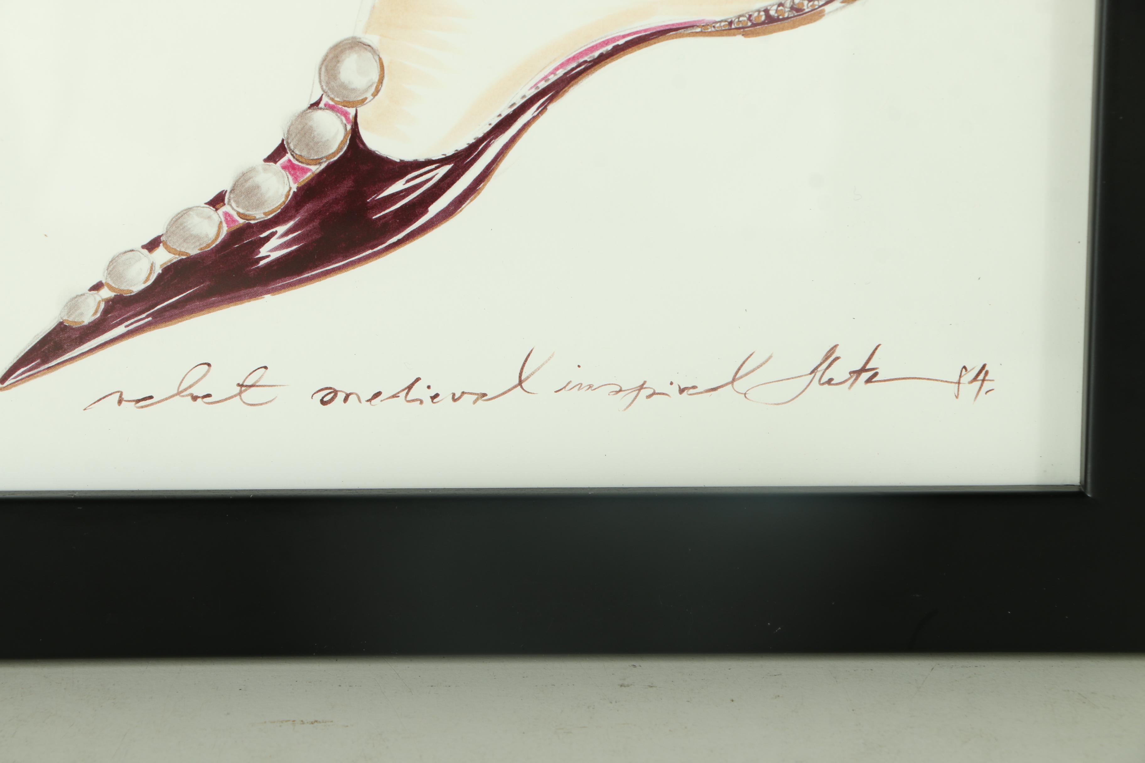 Collection of Offset Lithographs of Manolo Blahnik Shoes