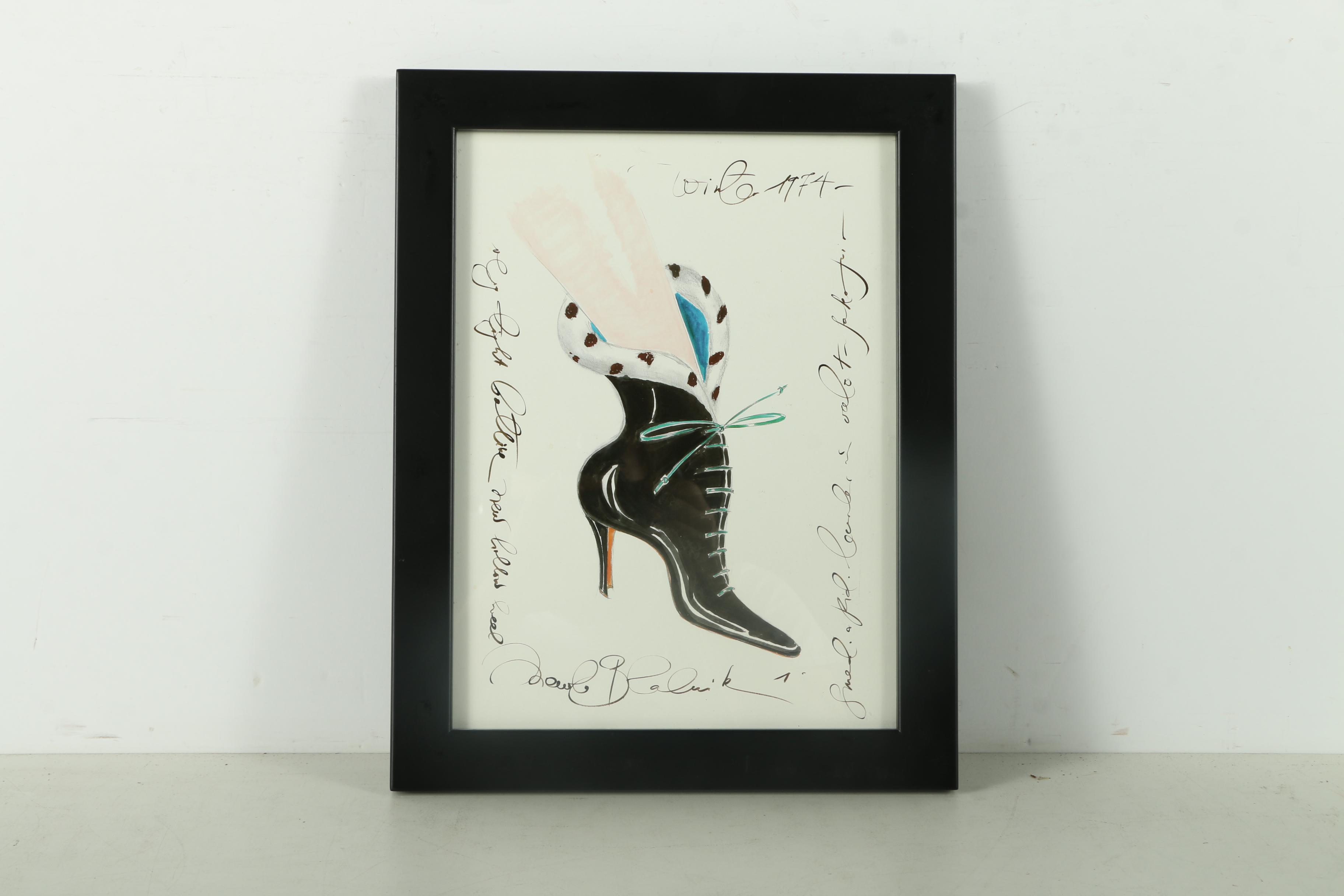 Collection of Offset Lithographs of Manolo Blahnik Shoes