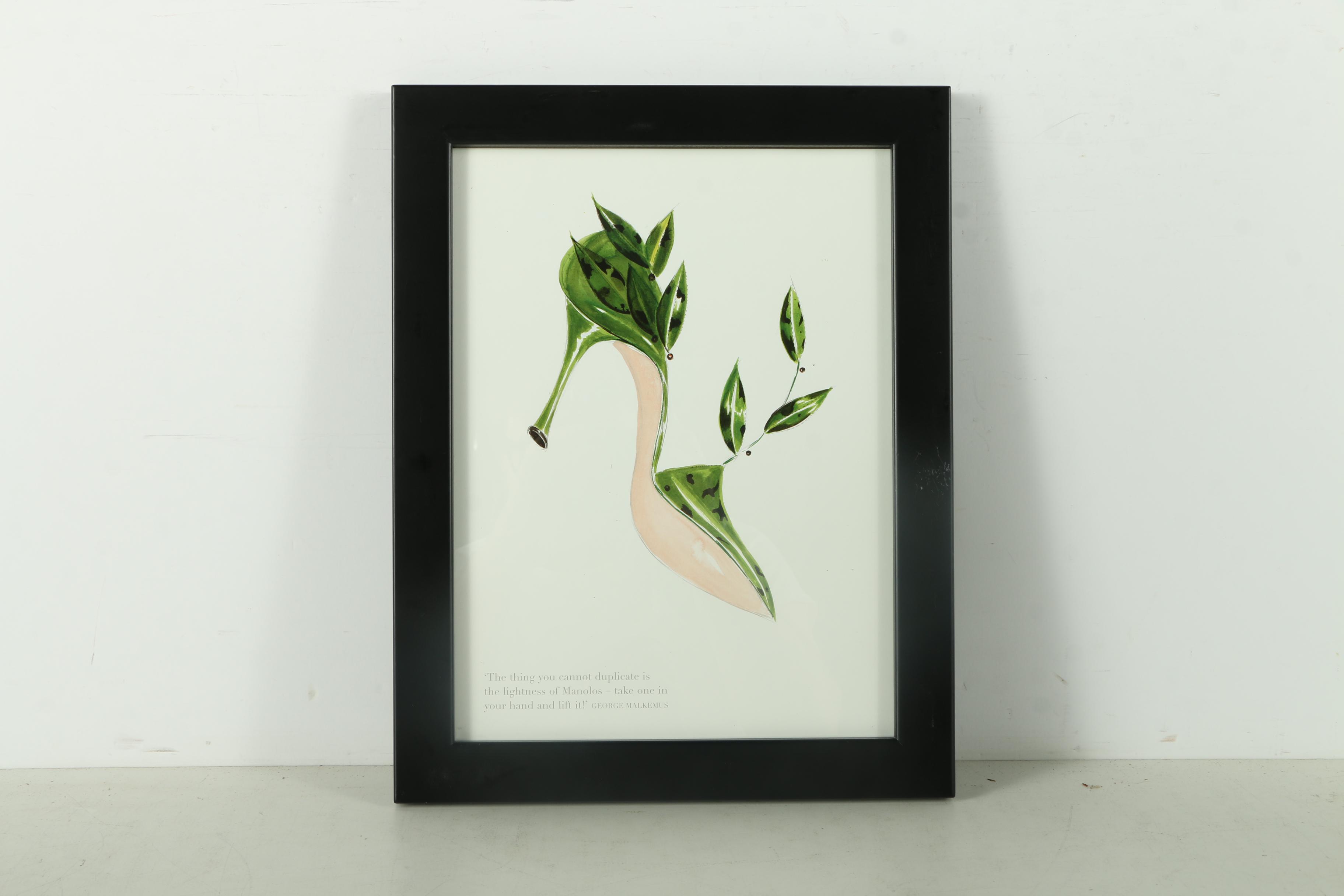 Collection of Offset Lithographs of Manolo Blahnik Shoes