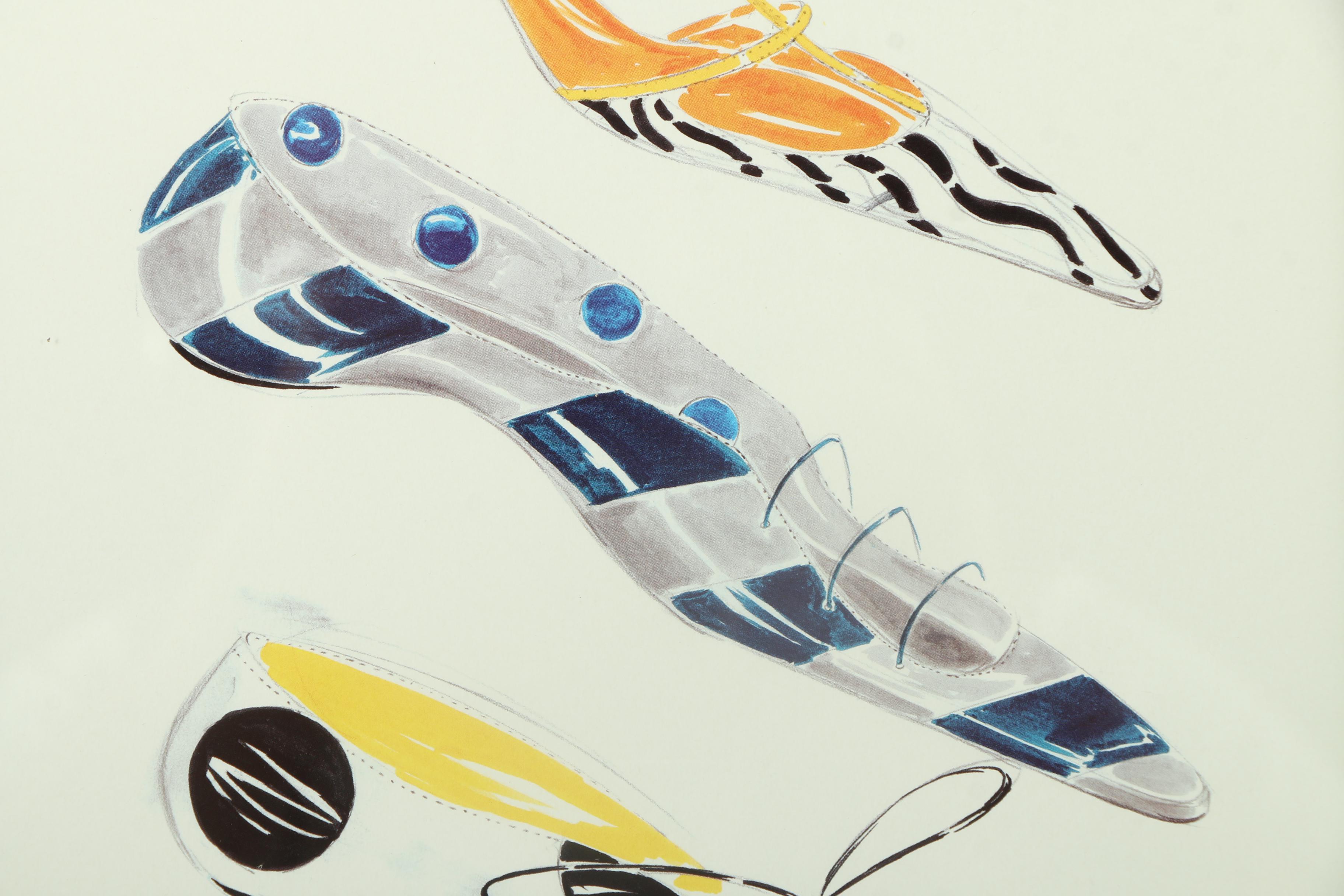 Collection of Offset Lithographs of Manolo Blahnik Shoes