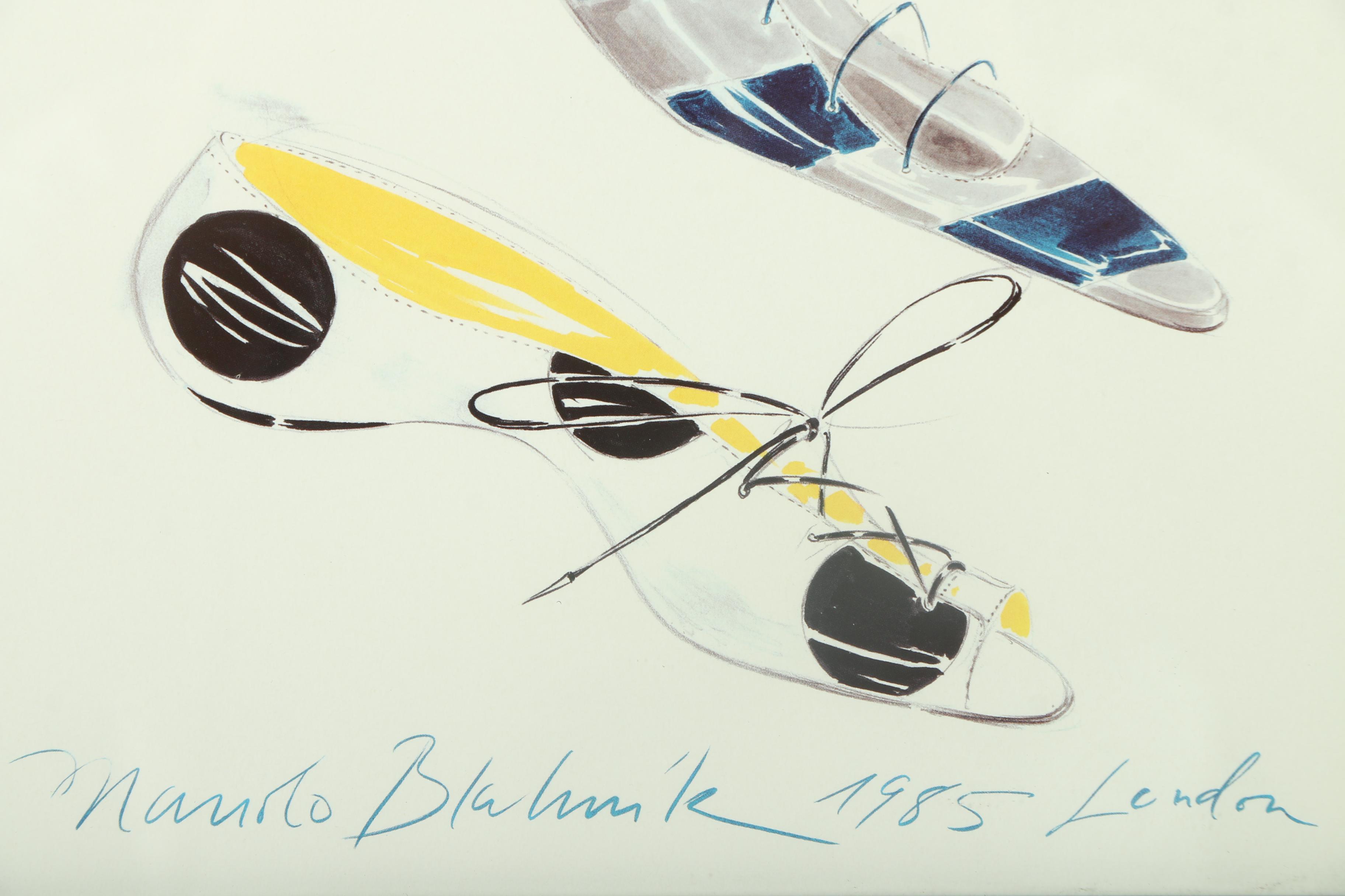 Collection of Offset Lithographs of Manolo Blahnik Shoes