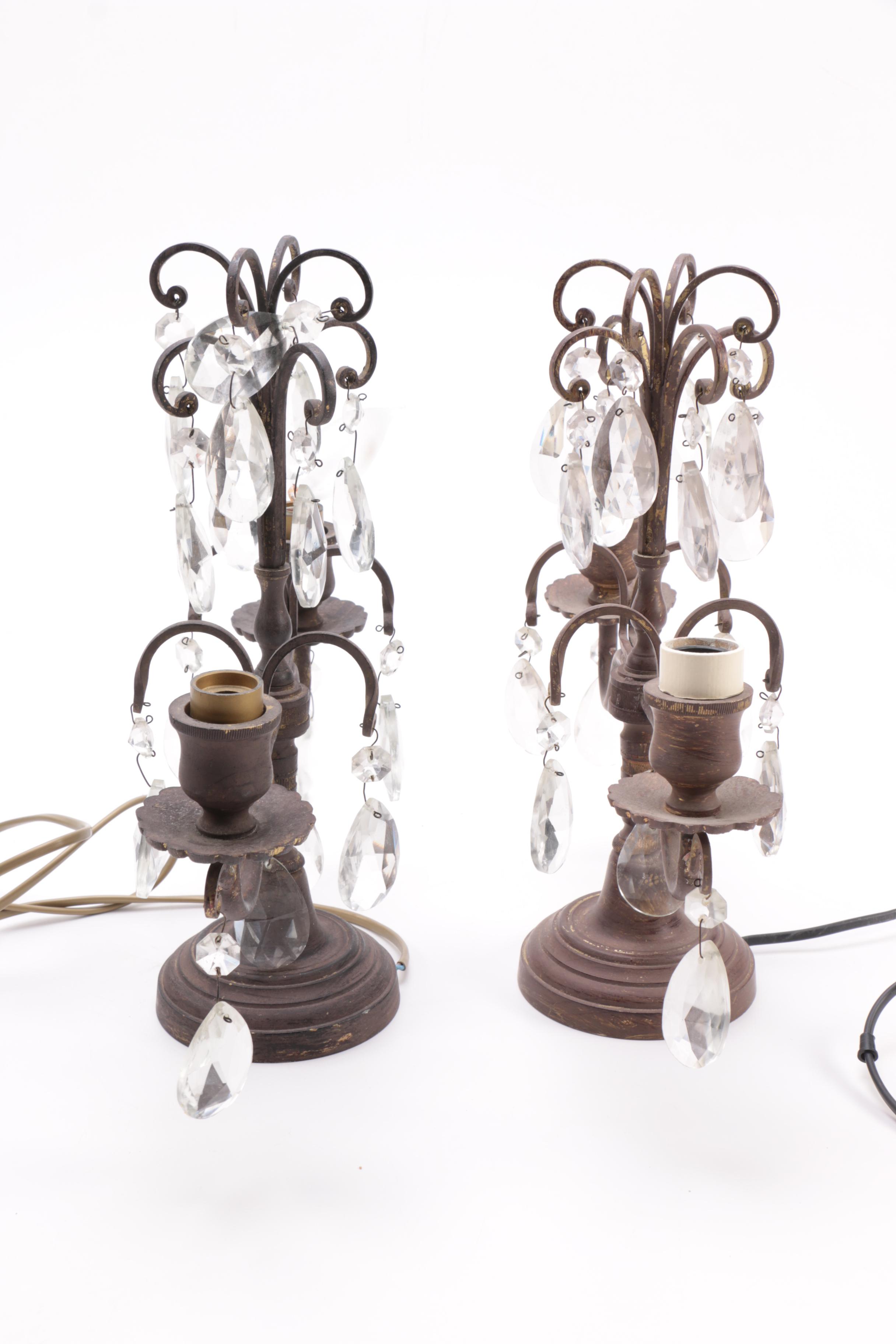 Crystal Table Lamps With Prisms