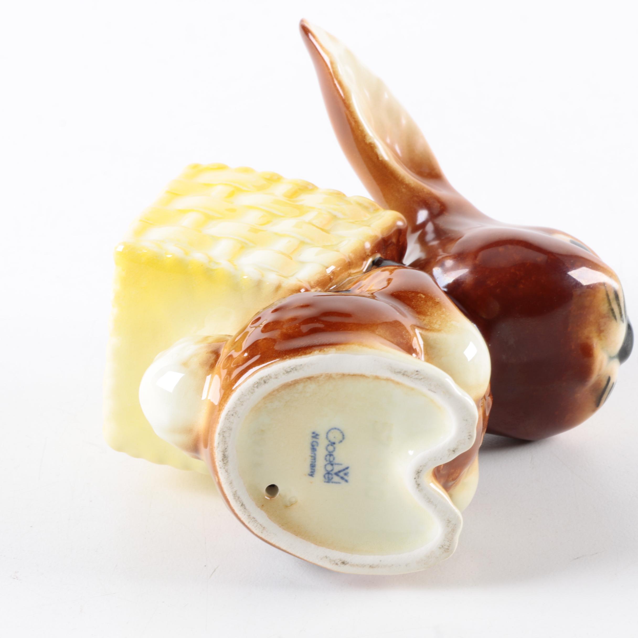 Vintage Hummel Figurines Including "Easter Bunny with Basket"