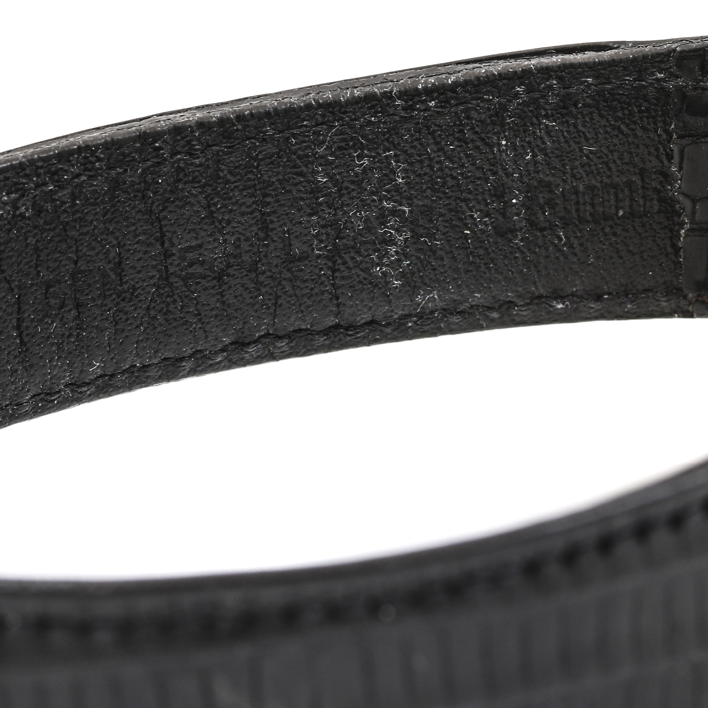 Hamilton Gold Tone Watch with Black Leather Strap