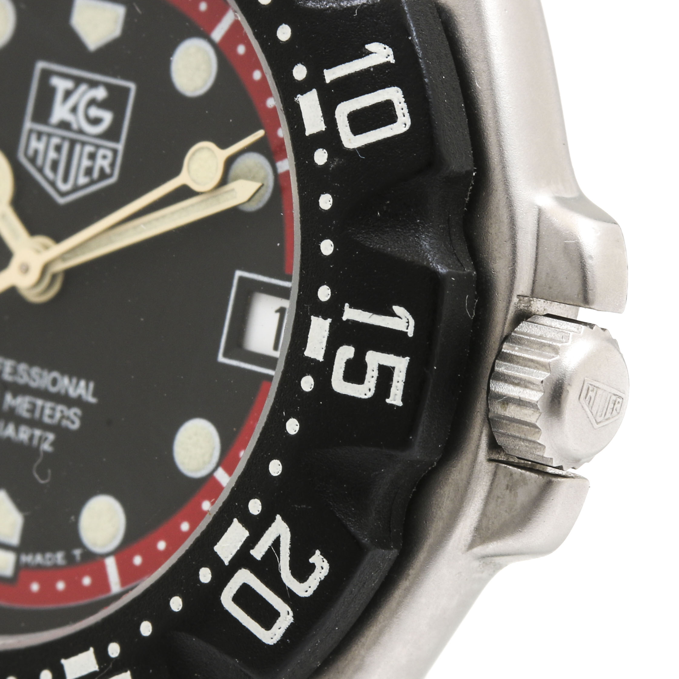 TAG Heuer Professional 200M Stainless Steel and Black Rubber Watch