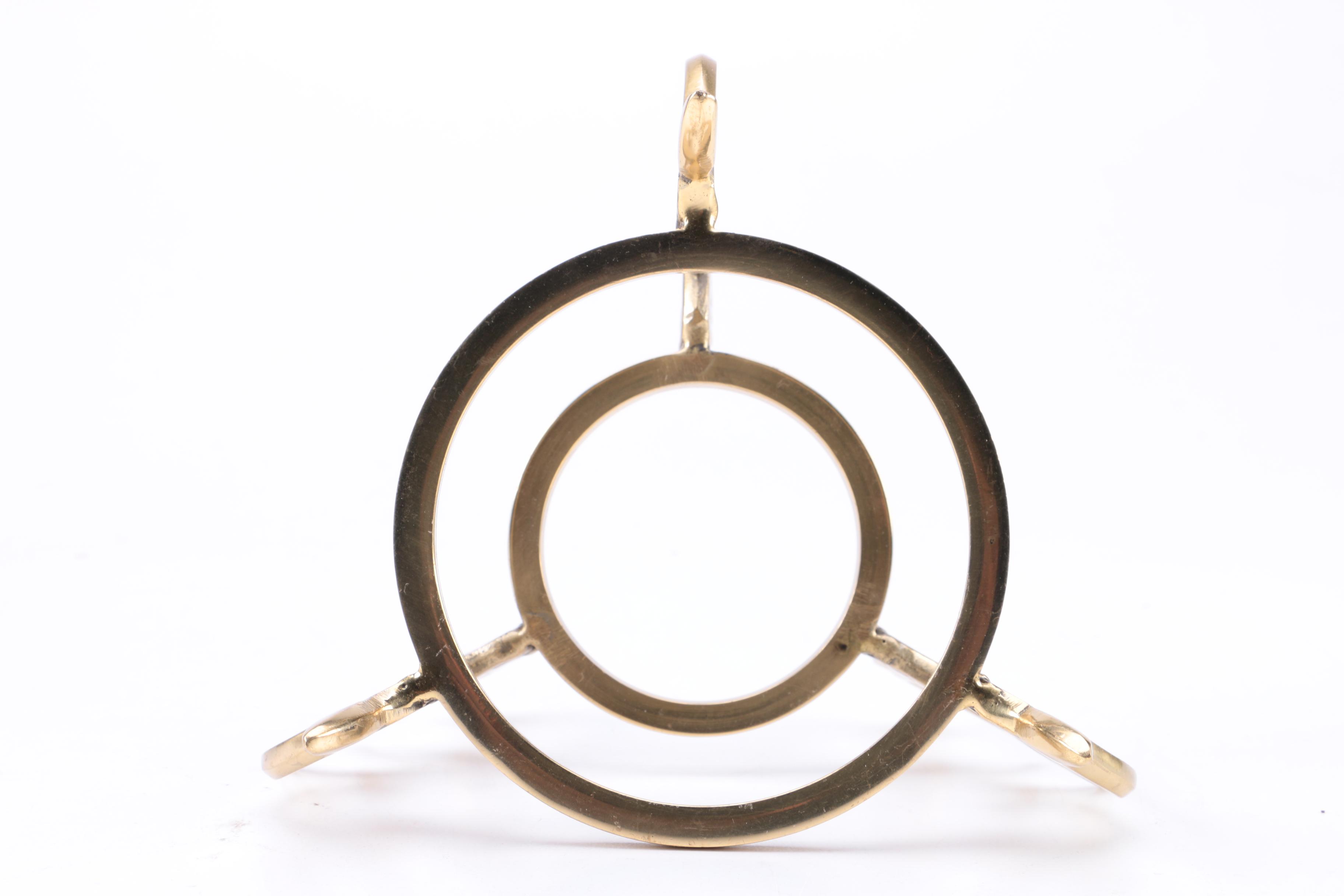 Decorative Cut Crystal Bowls and Brass Stands