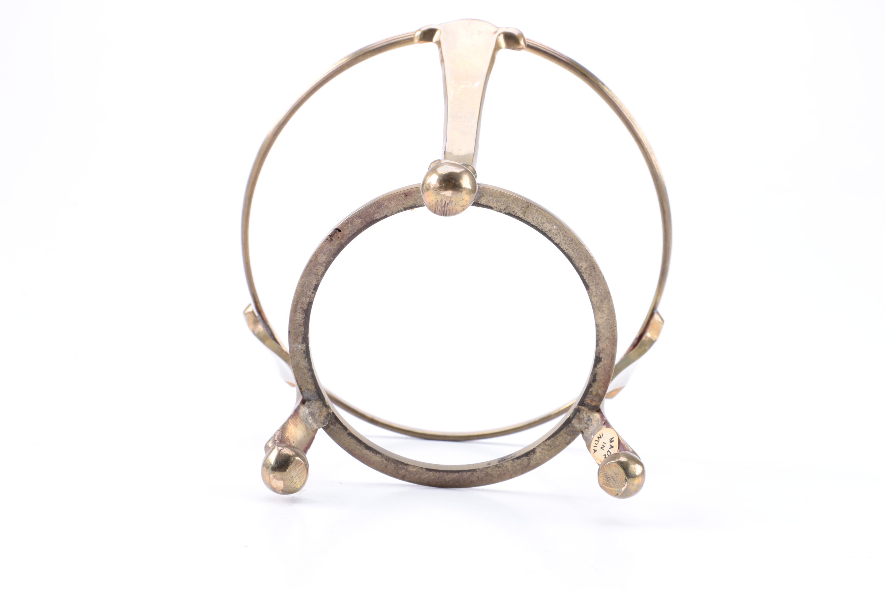 Decorative Cut Crystal Bowls and Brass Stands