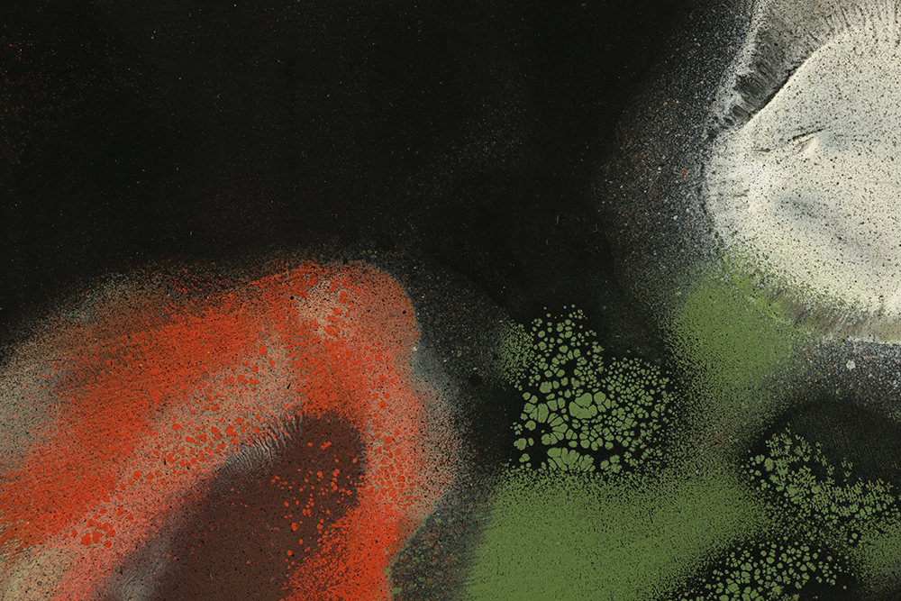 Evelyn Borchard Metzger Oil Painting on Board "Anemones"