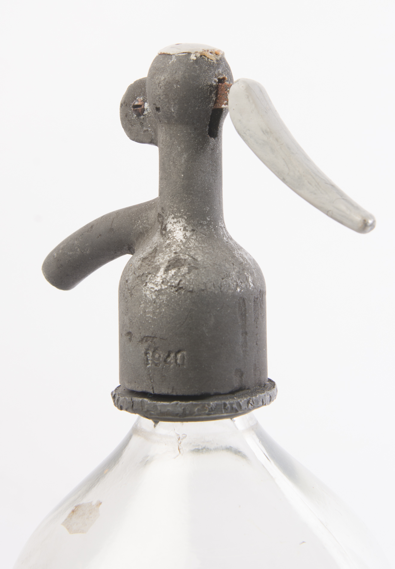 Jan Barboglio Pitcher and Vintage Seltzer Bottle