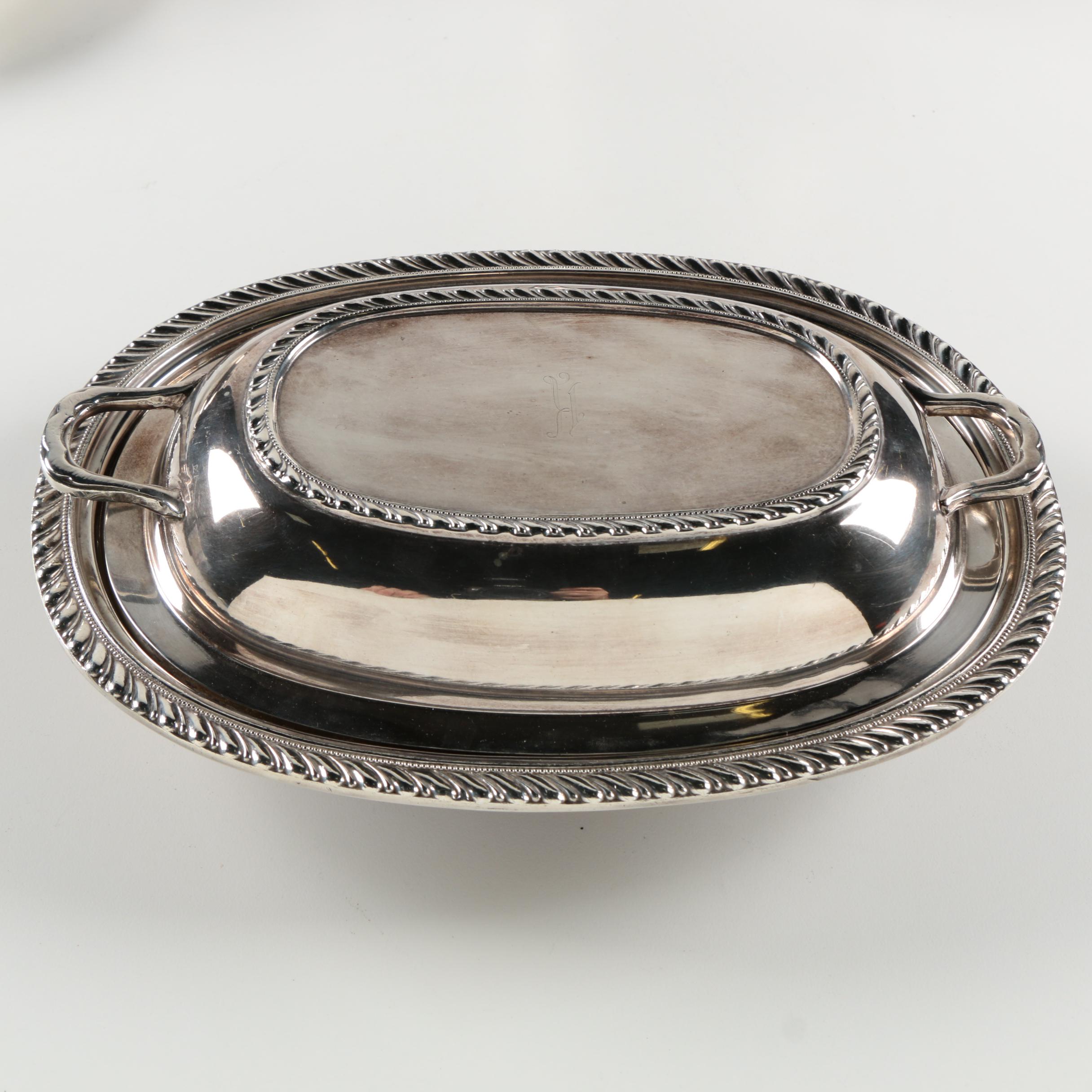 Assorted Silver Plate Serveware Featuring Reed and Barton