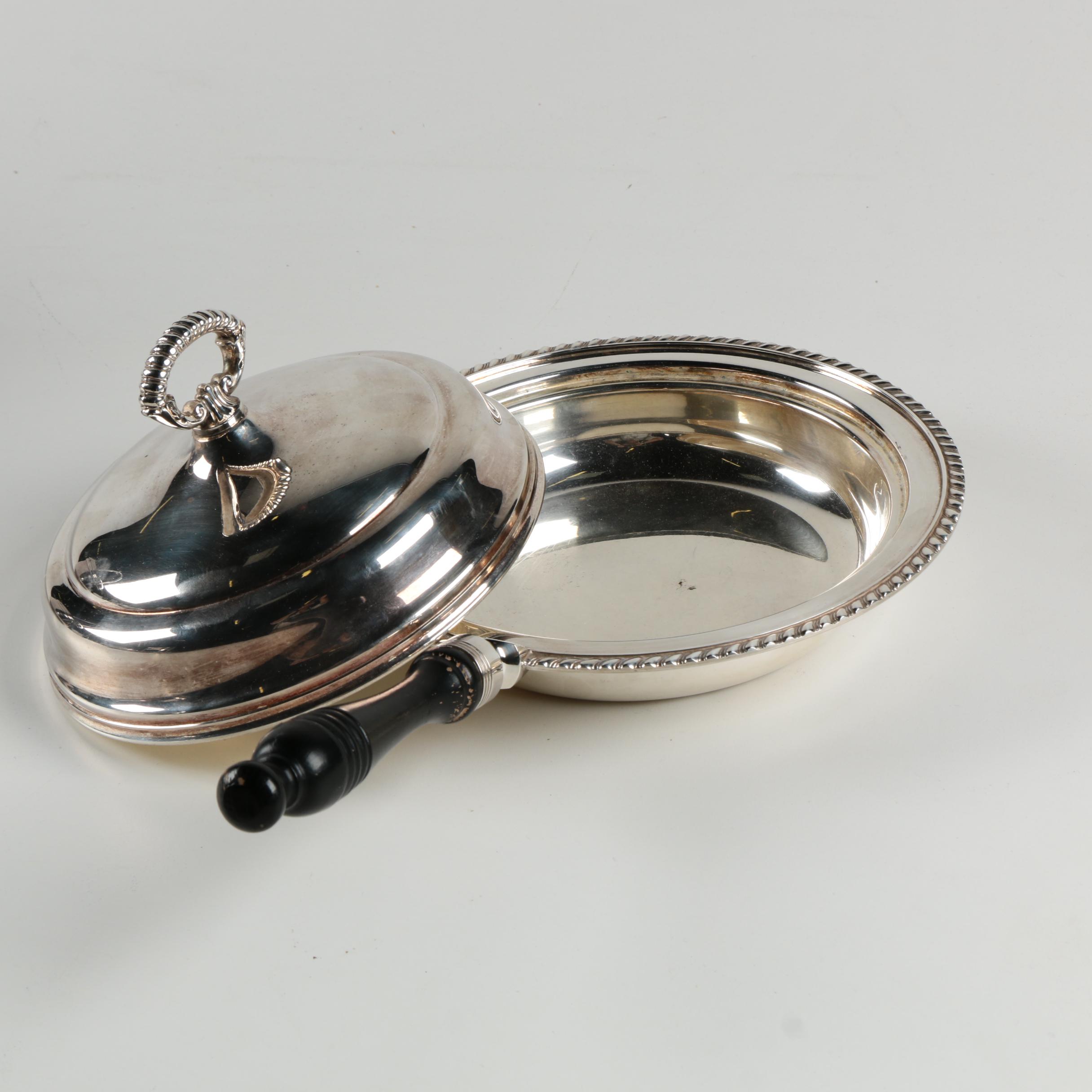 Assorted Silver Plate Serveware Featuring Reed and Barton