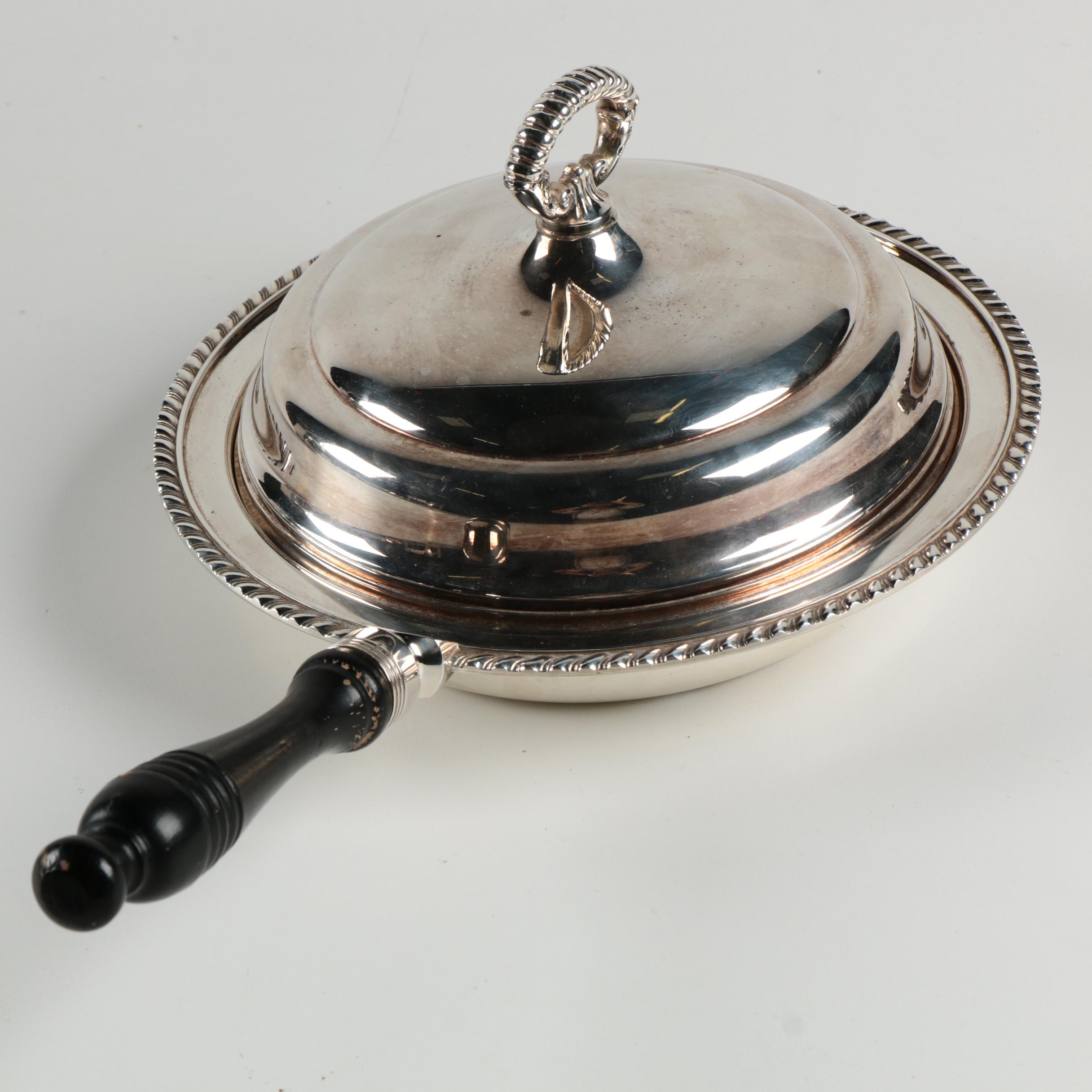 Assorted Silver Plate Serveware Featuring Reed and Barton