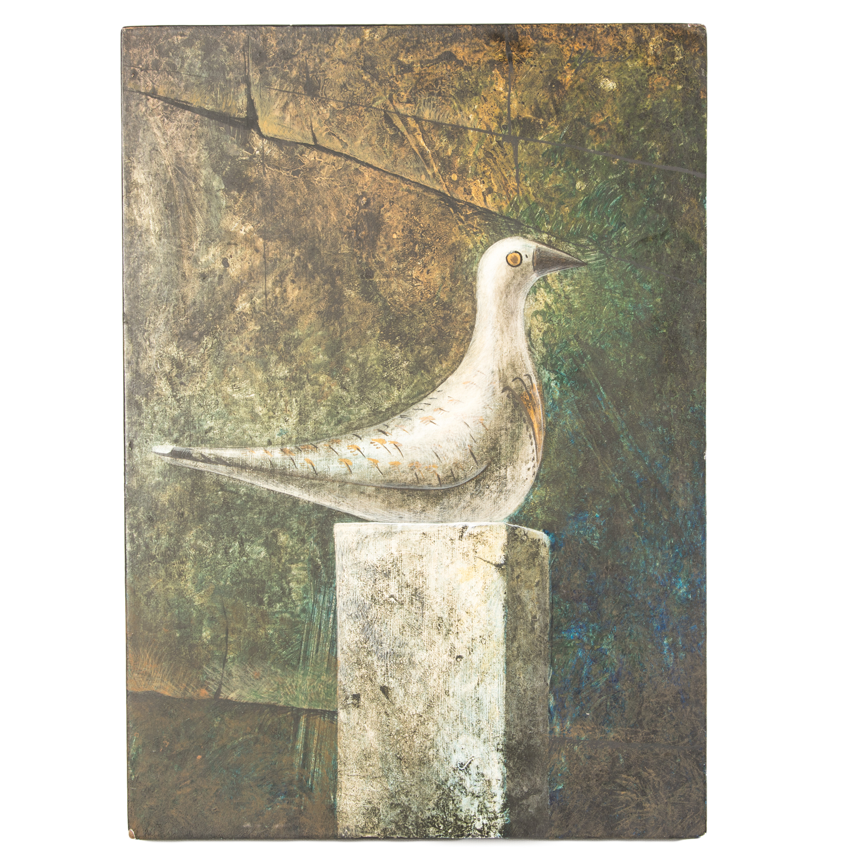 W. Louis Jones Original Acrylic Painting on Board "China Bird"