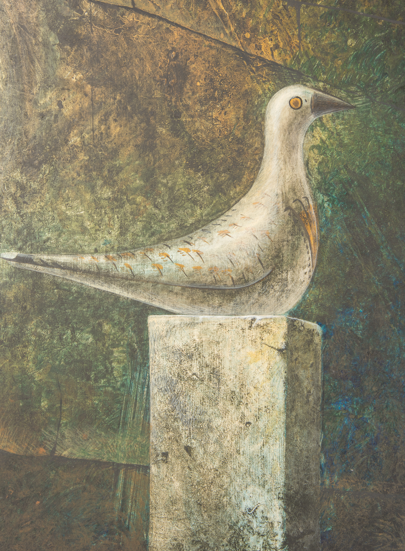 W. Louis Jones Original Acrylic Painting on Board "China Bird"