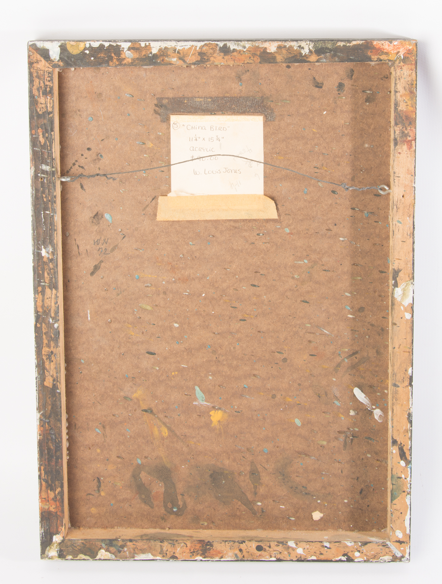 W. Louis Jones Original Acrylic Painting on Board "China Bird"