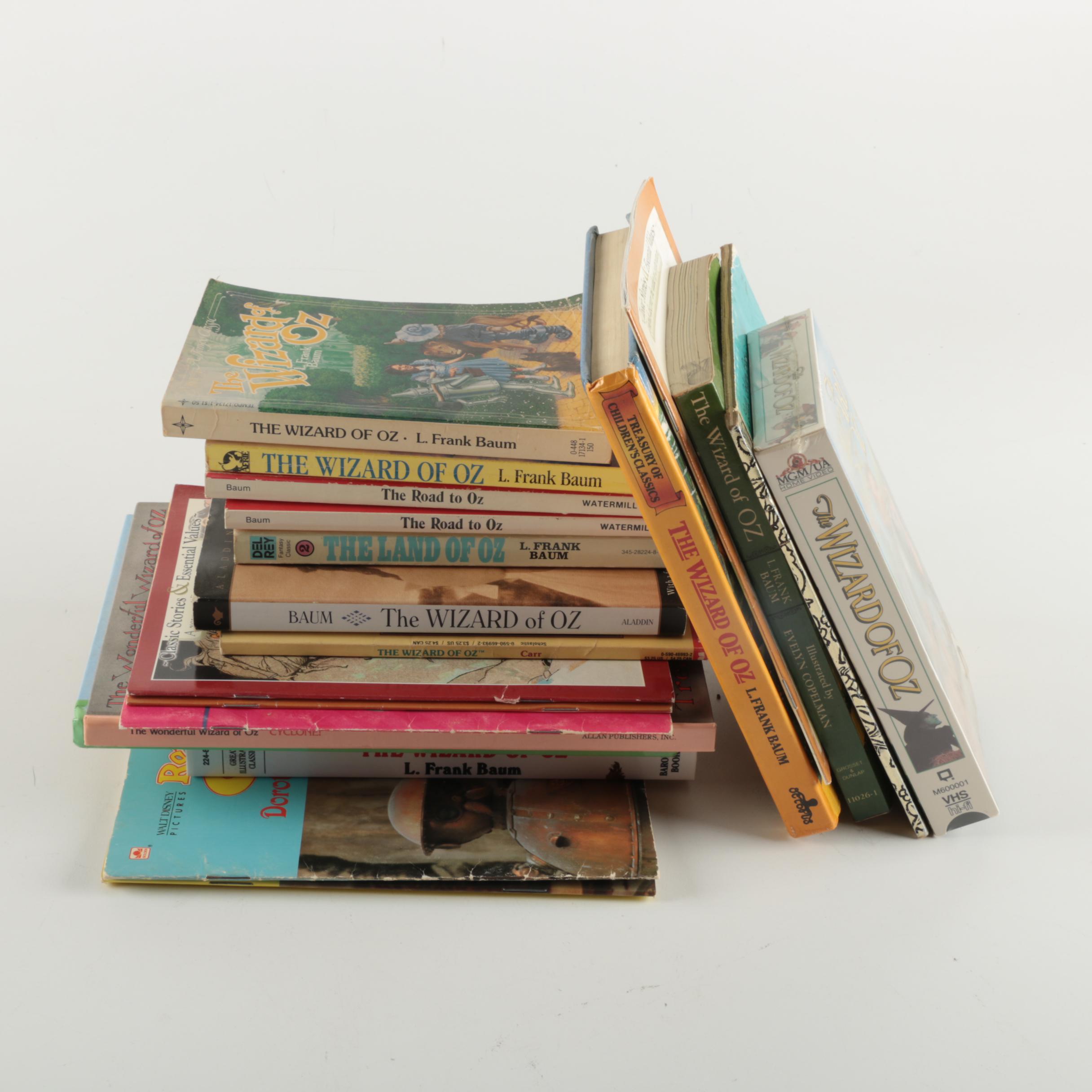 "The Wizard of Oz" Videocassette and Children's Books