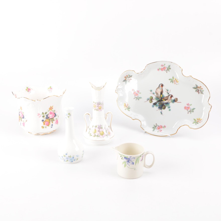 Assortment of Bone China Serveware including Limoges