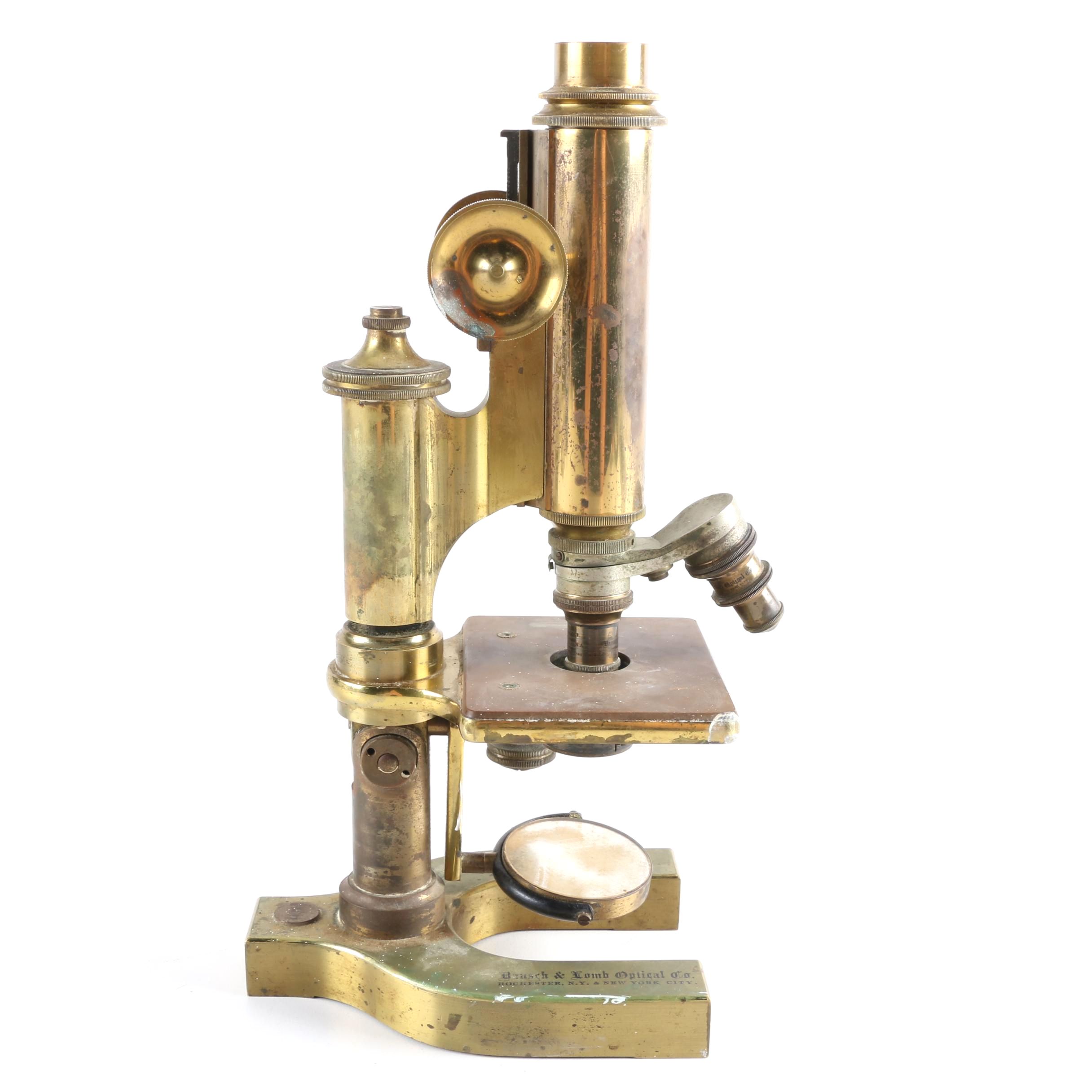 Bausch & Lomb Optical Co. Brass Microscope