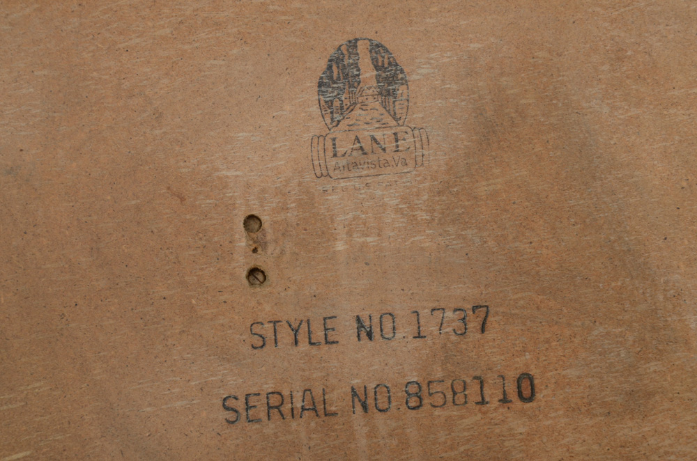 Pair of Mid Century Modern Blonde Wood End Tables by Lane