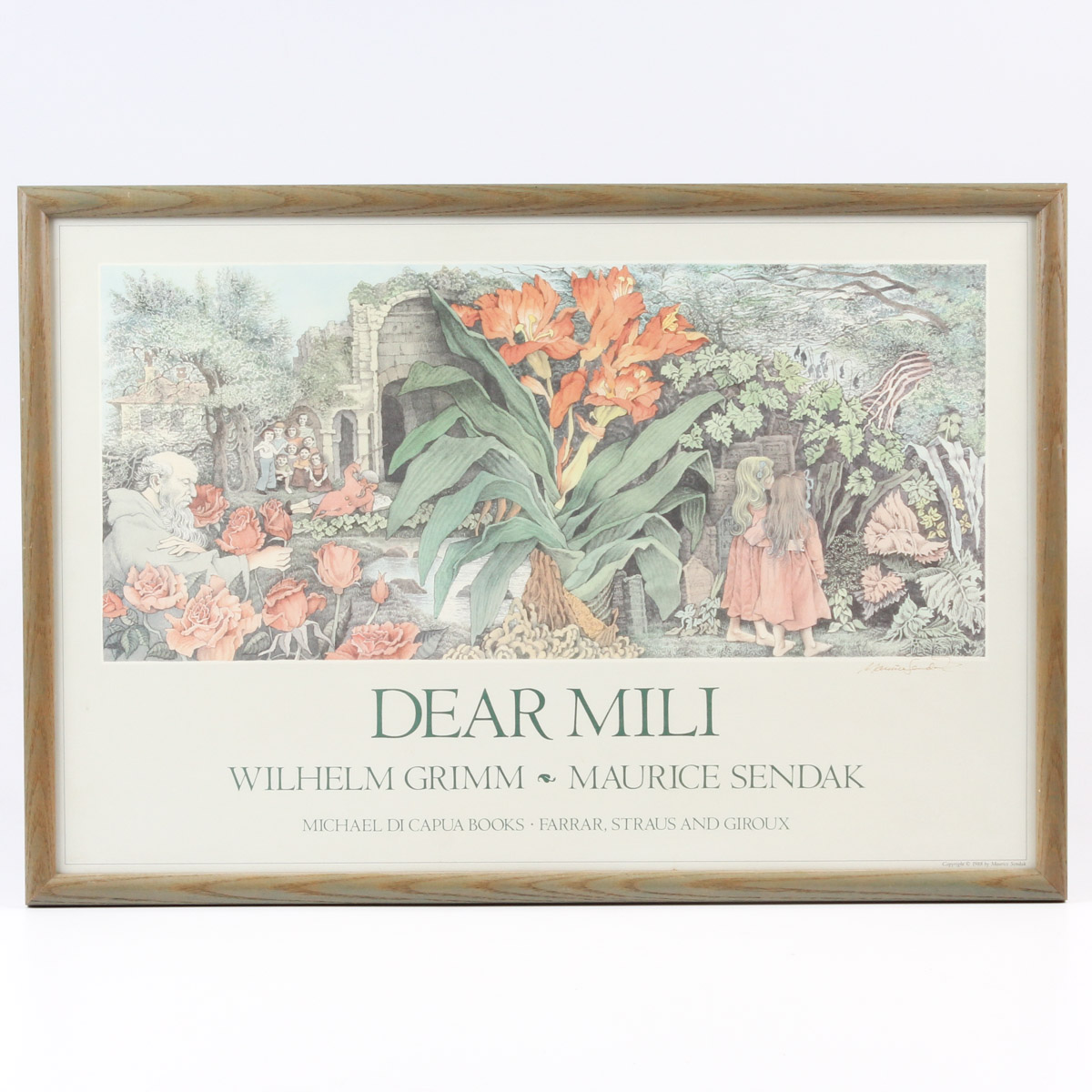 Maurice Sendak Signed 1988 "Dear Mili" Poster