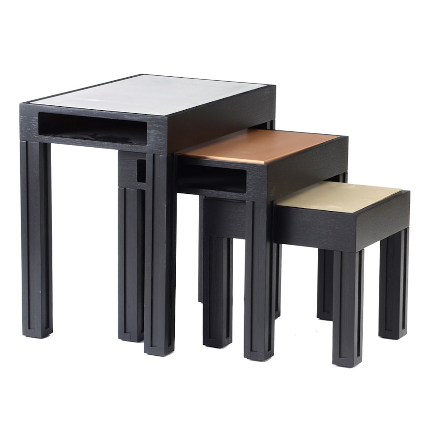 Set of ME2 Black Nesting Tables