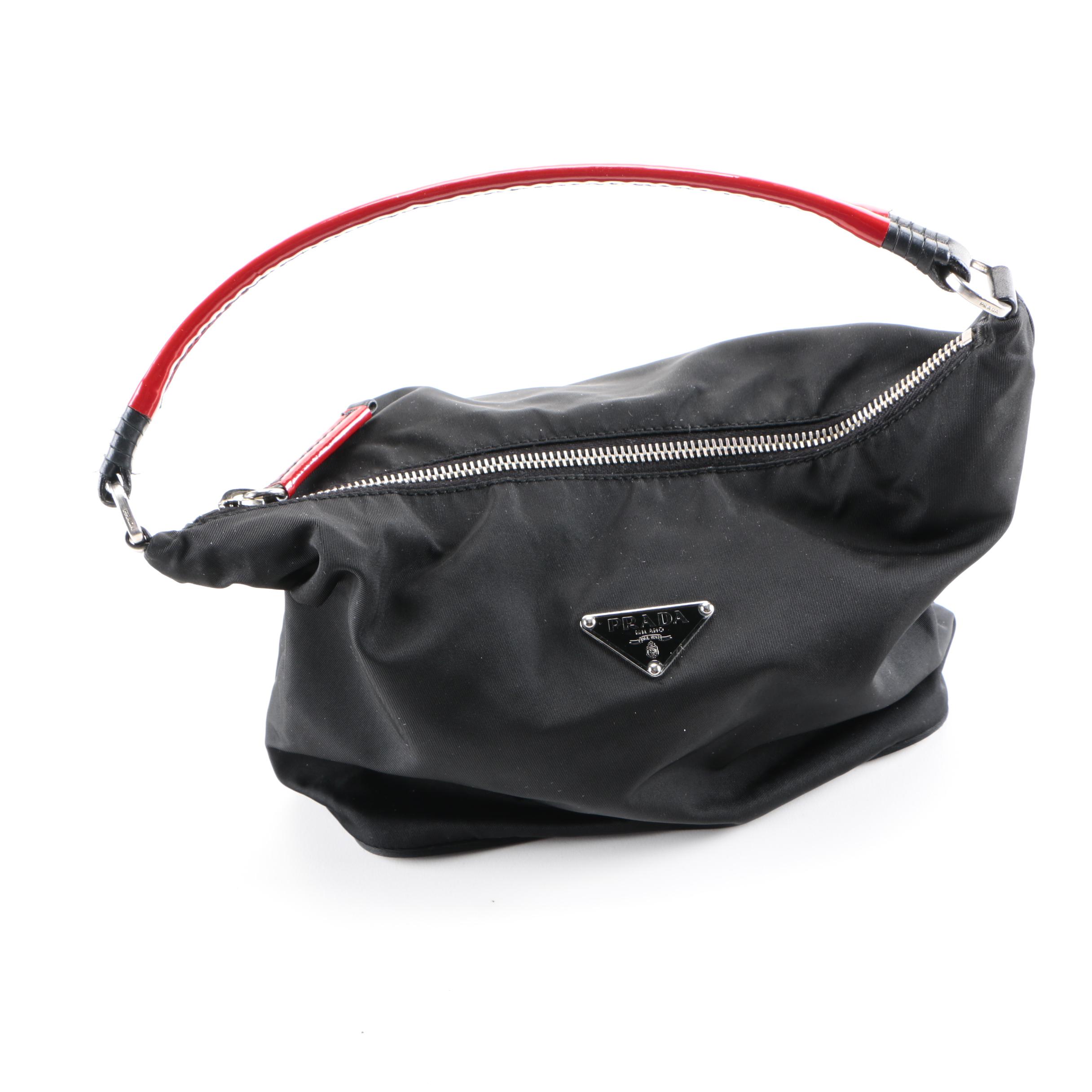 Prada Small Black Nylon Handbag
