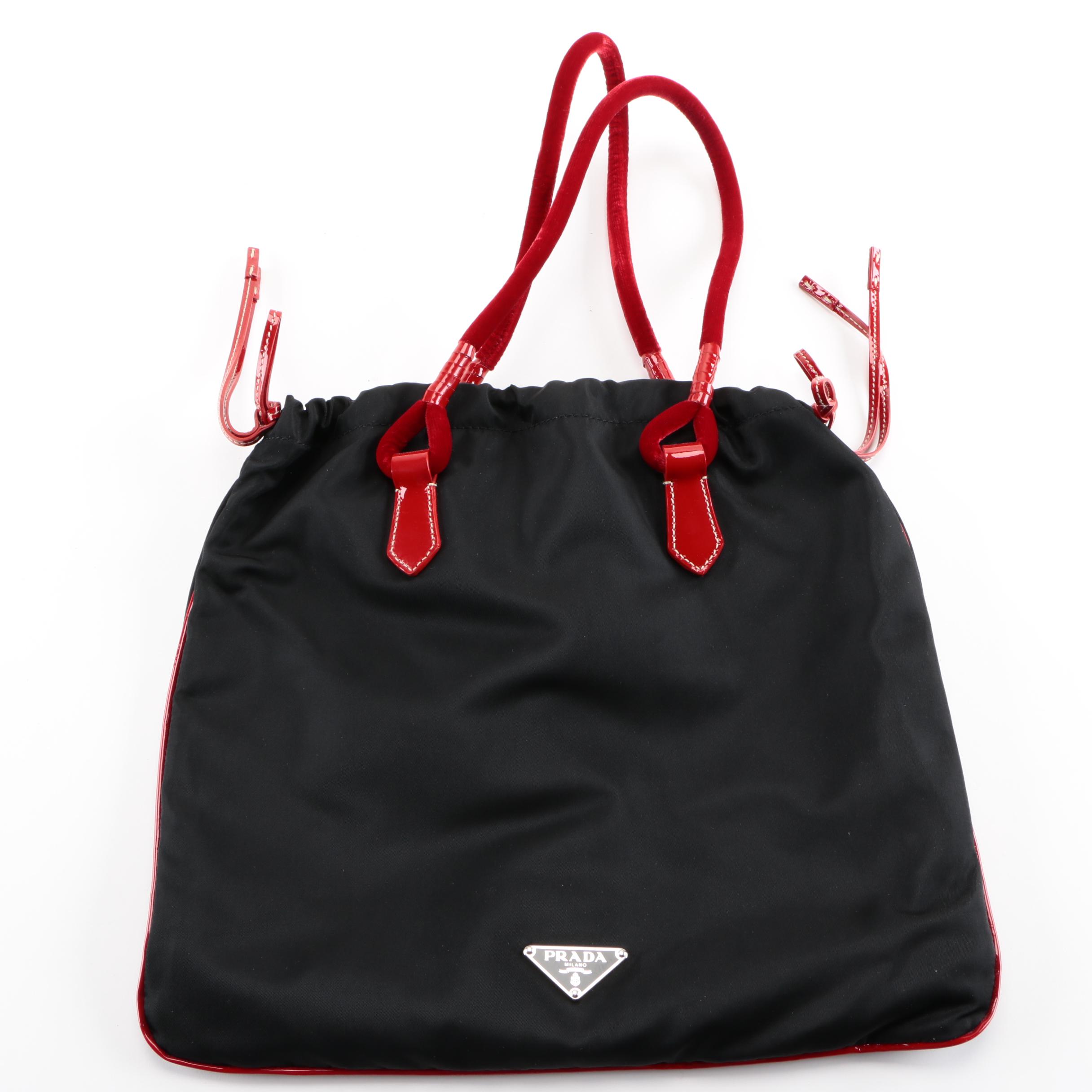 Prada Bicolor Tessuto Tote