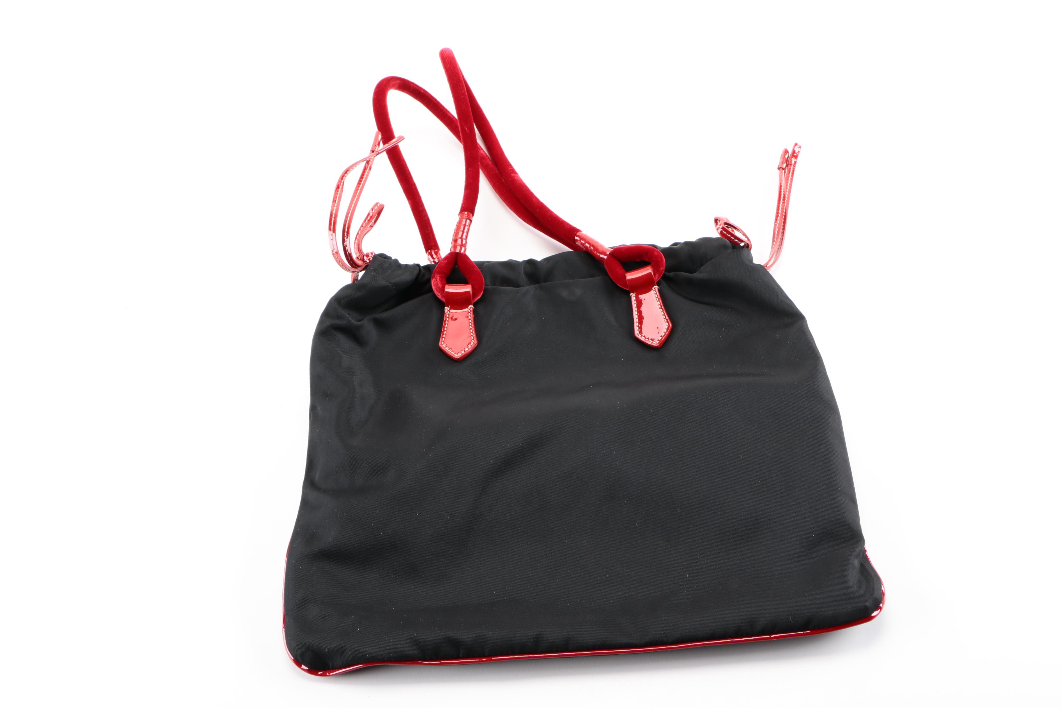 Prada Bicolor Tessuto Tote