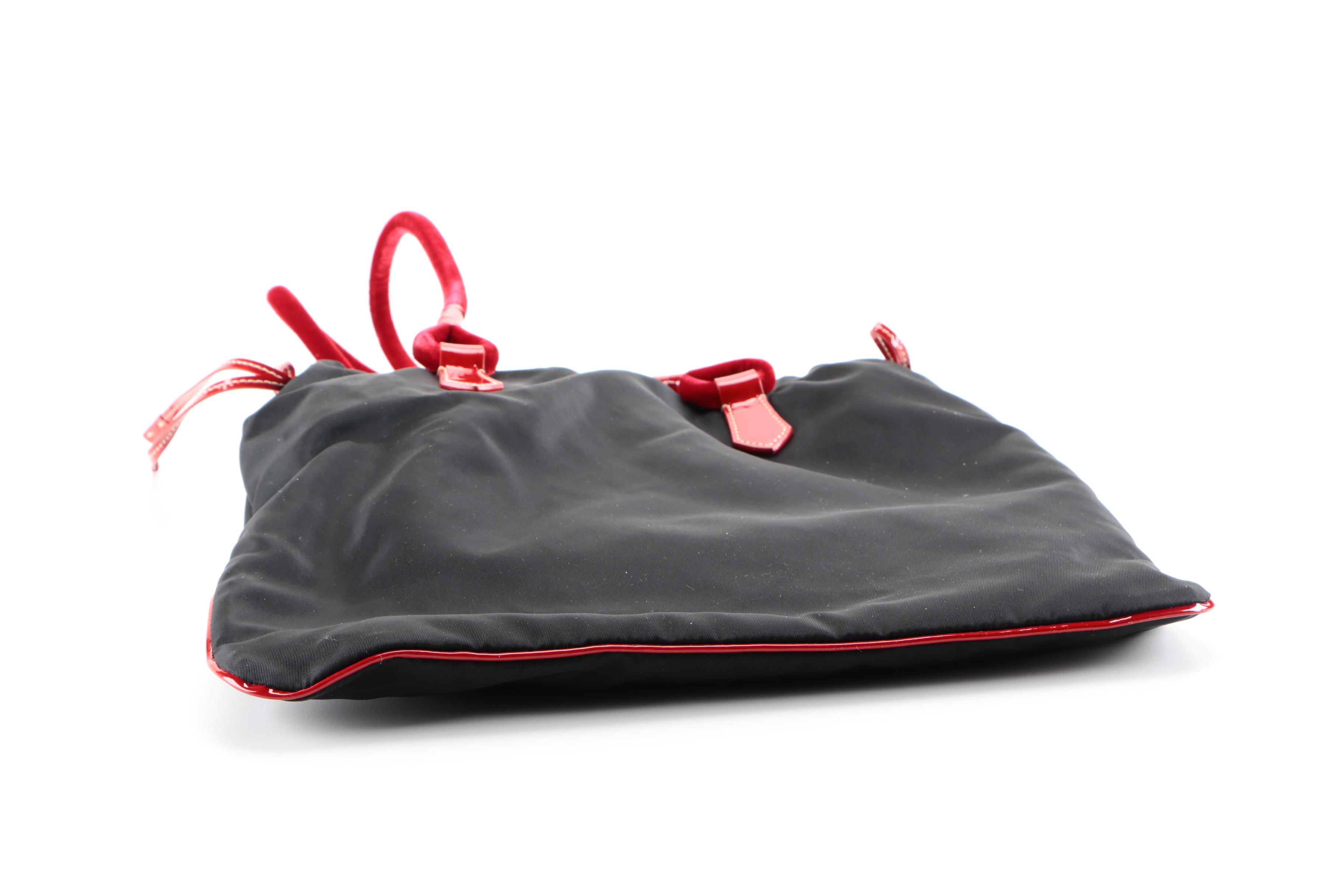 Prada Bicolor Tessuto Tote