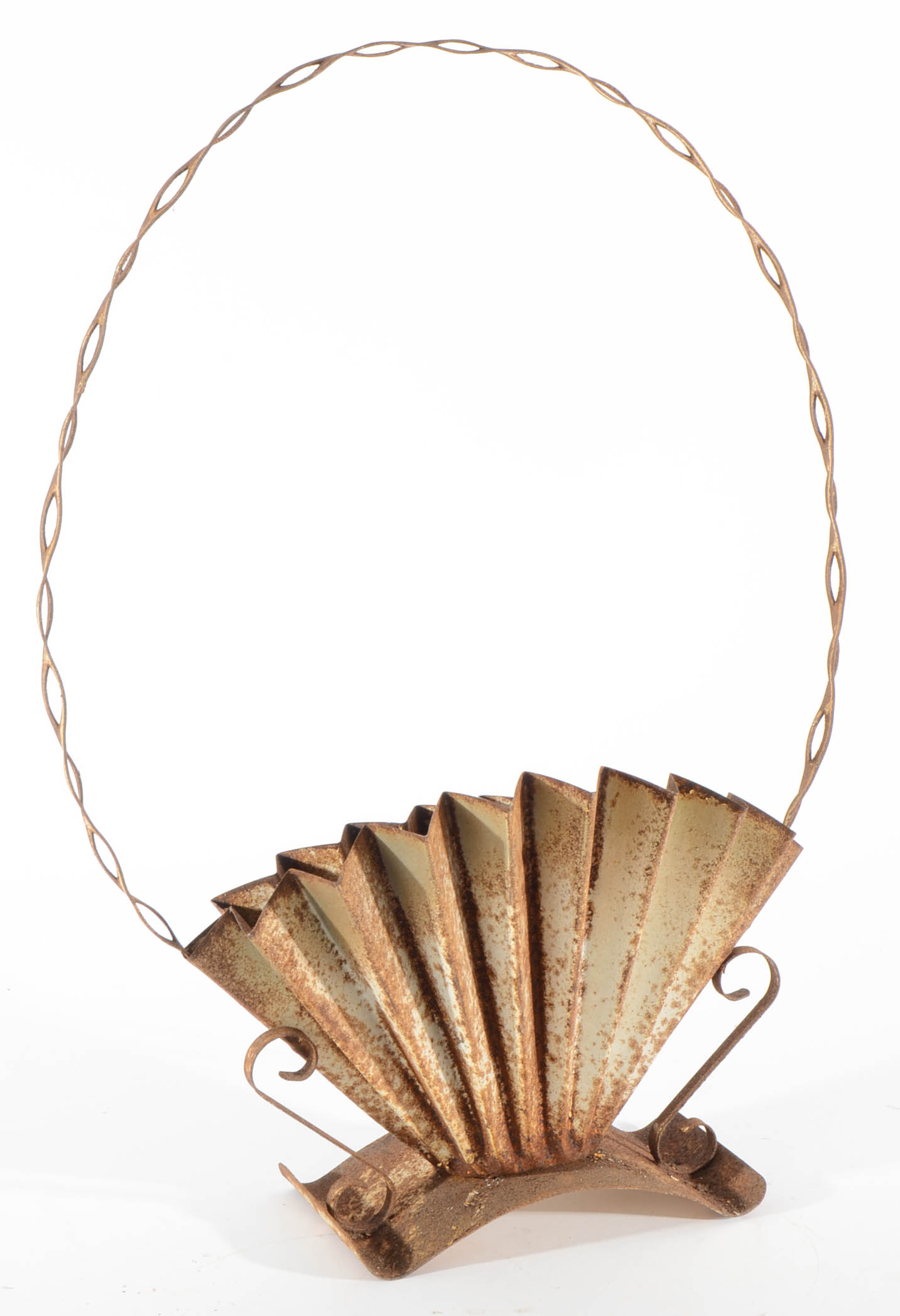 Collection of Vintage Metal Funeral Planter Baskets