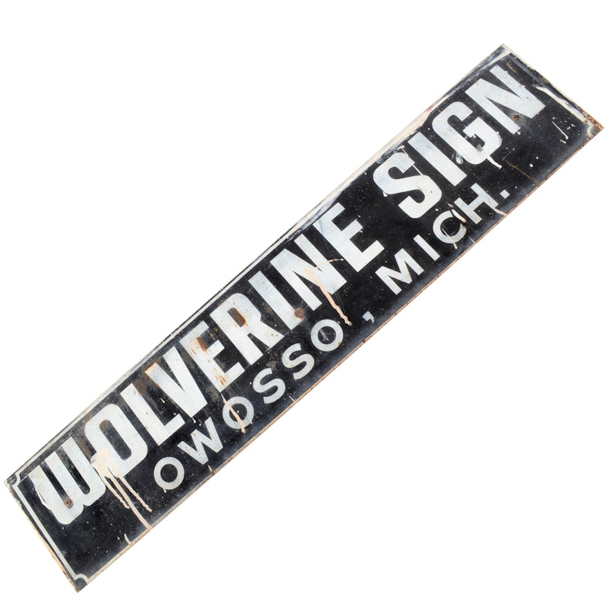 Vintage "Wolverine" Metal Sign